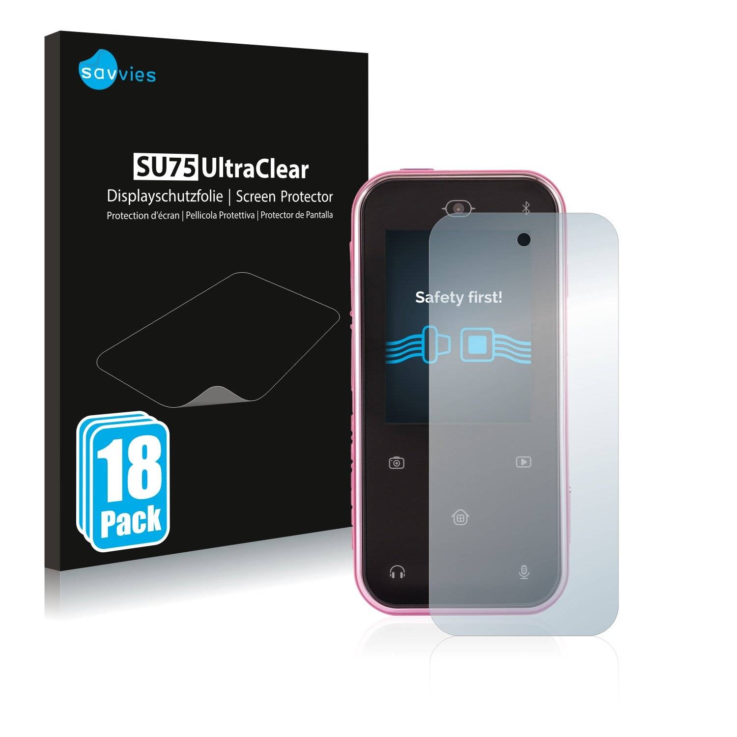 18x Savvies SU75 Displayschutzfolie für Vtech Kidizoom Snap