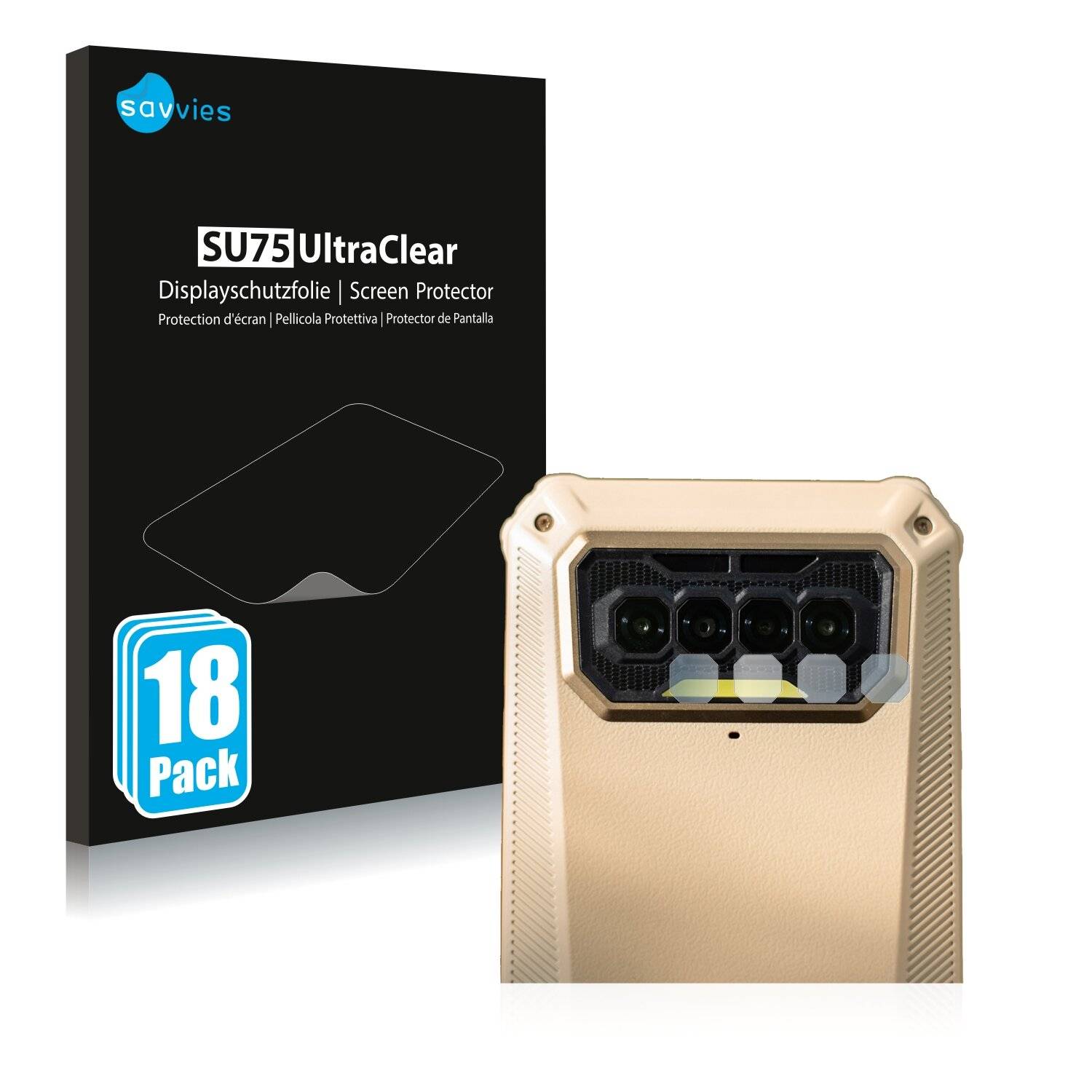 18x Savvies SU75 Displayschutzfolie für iiiF150 B2021 (NUR