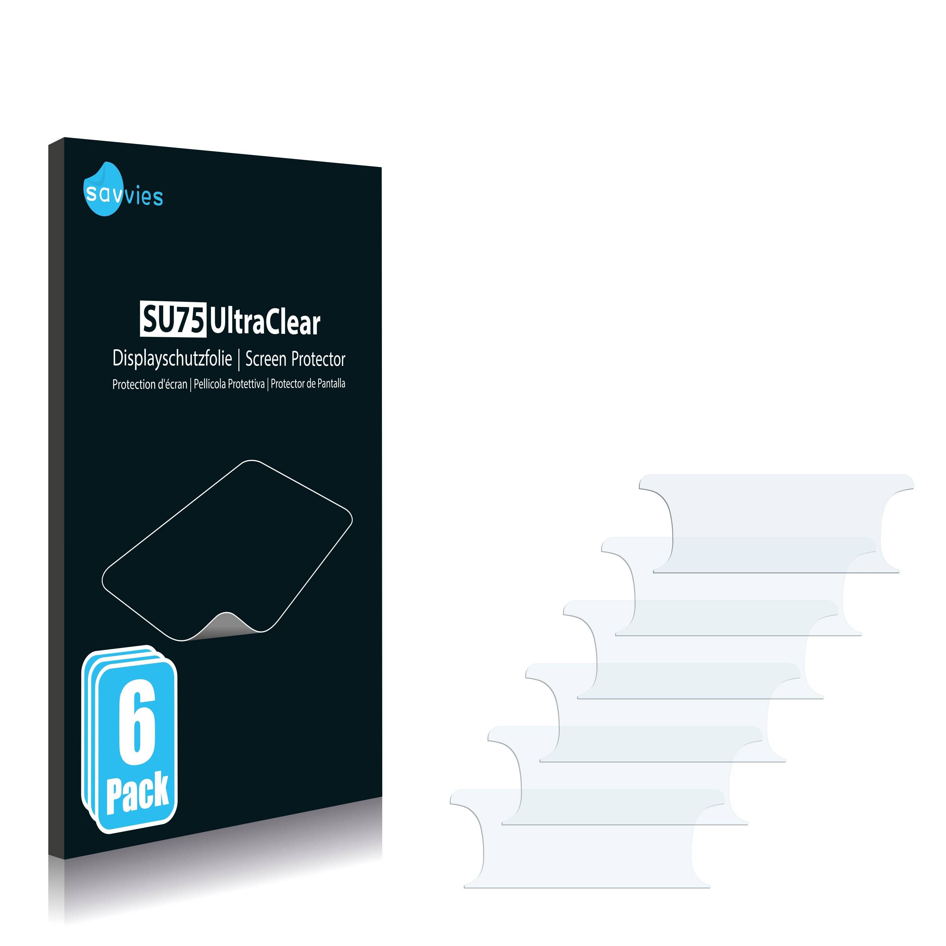 6x Savvies SU75 Displayschutzfolie für Fiat Panda