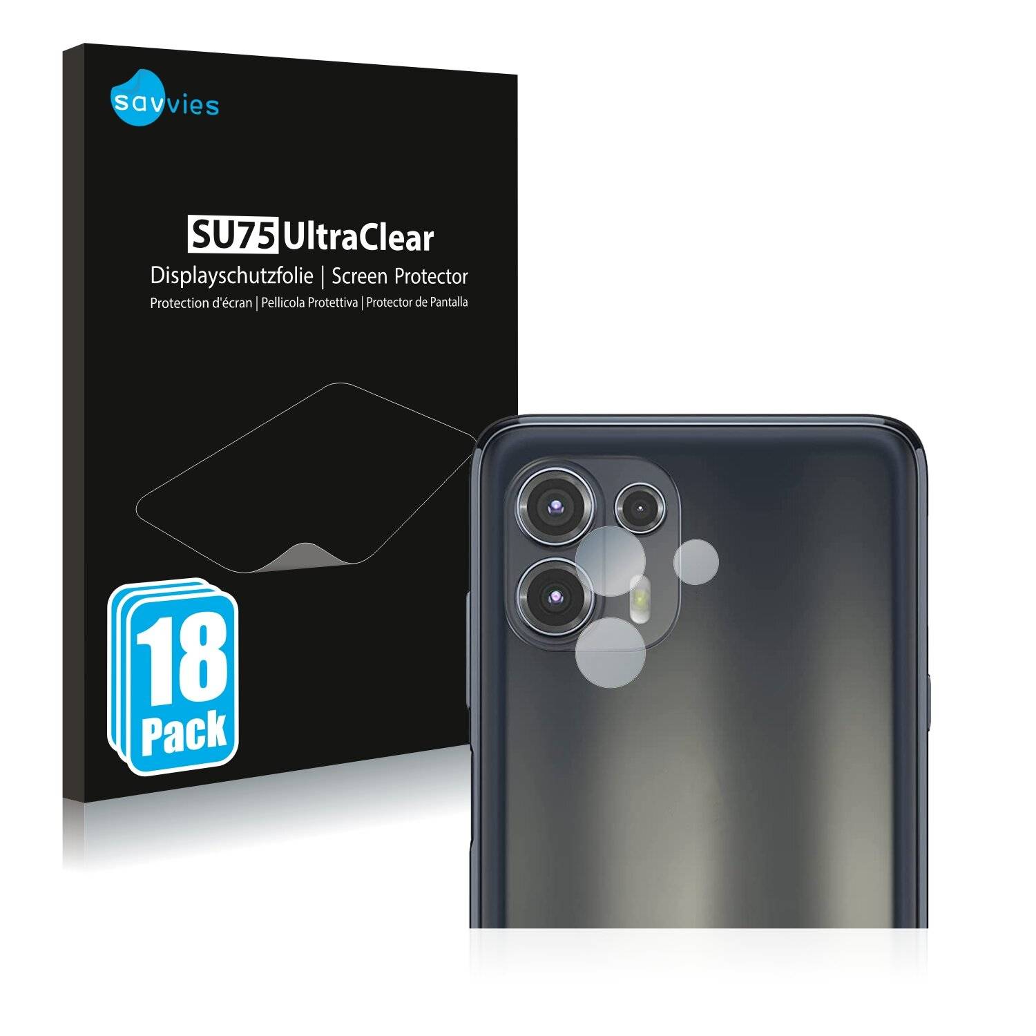 18x Savvies SU75 Displayschutzfolie für Motorola Edge 20 Lite (NUR