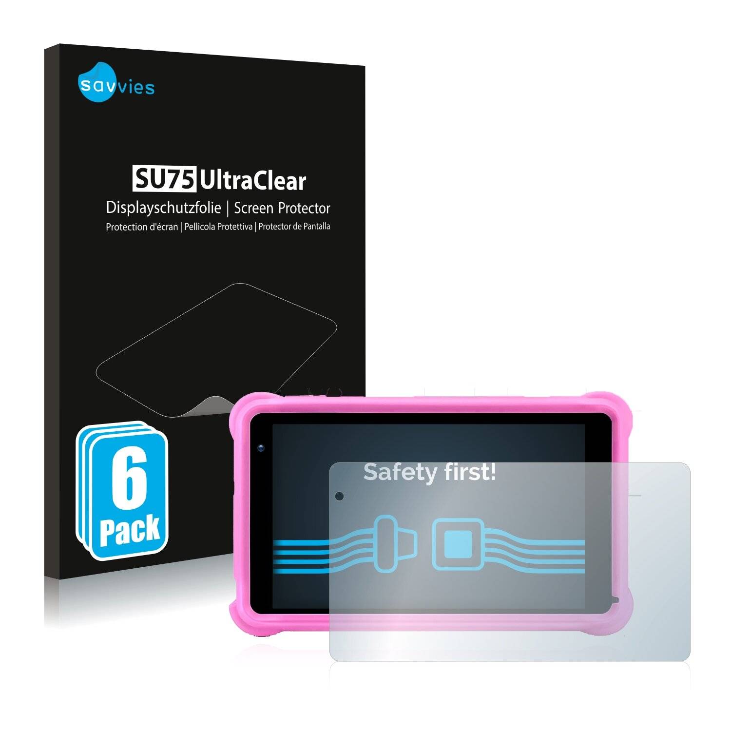 6x Savvies SU75 Displayschutzfolie für qunyiCO Y7