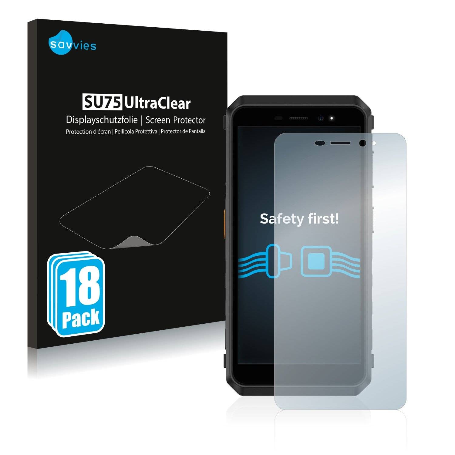 18x Savvies SU75 Displayschutzfolie für Ulefone Armor X11