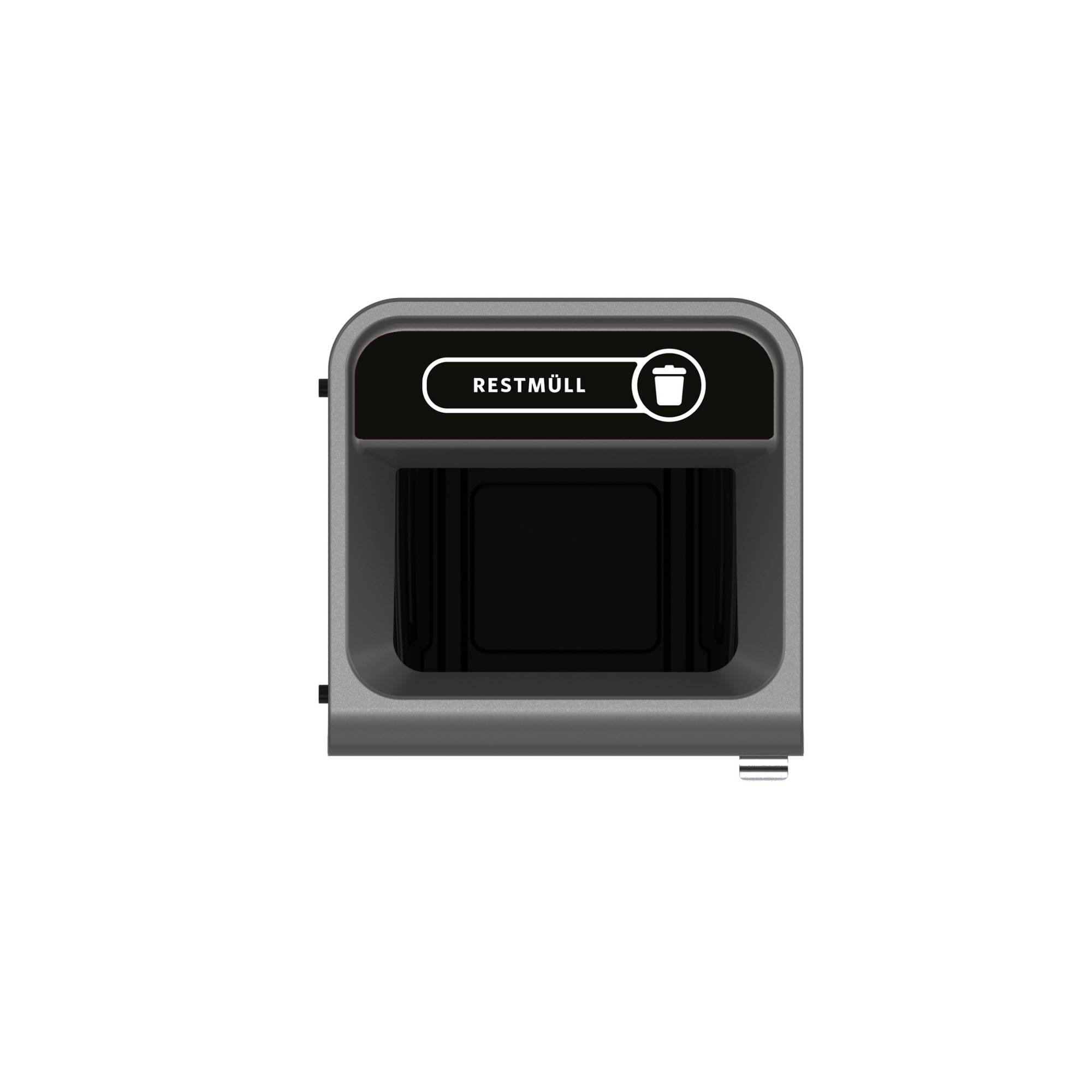 Rubbermaid Recyclingstation 2154769 57l Behältereinheit Restmüll sw