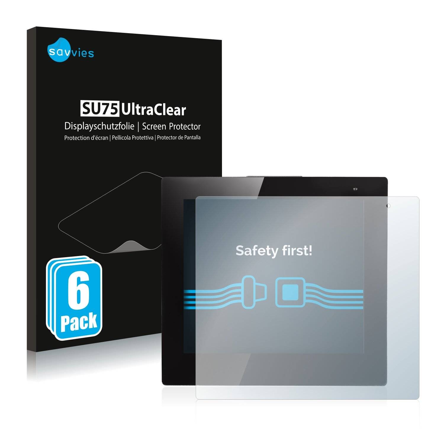 6x Savvies SU75 Displayschutzfolie für Bresser Quadro Neo C Thermo- und