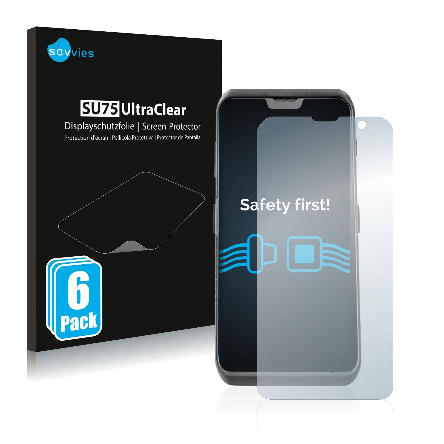6x Savvies SU75 Displayschutzfolie für Honeywell Scanpal