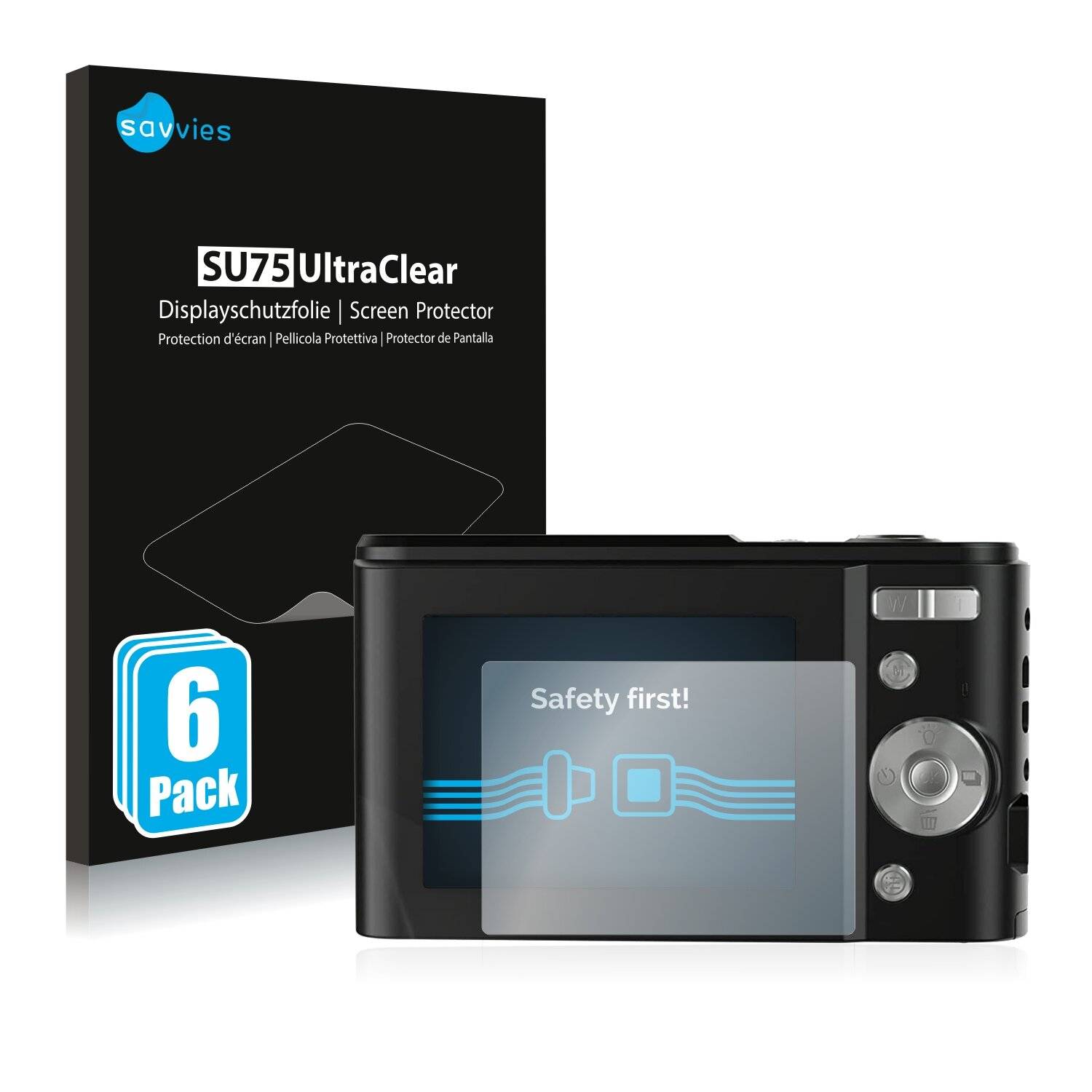 6x Savvies SU75 Displayschutzfolie für Bofypoo