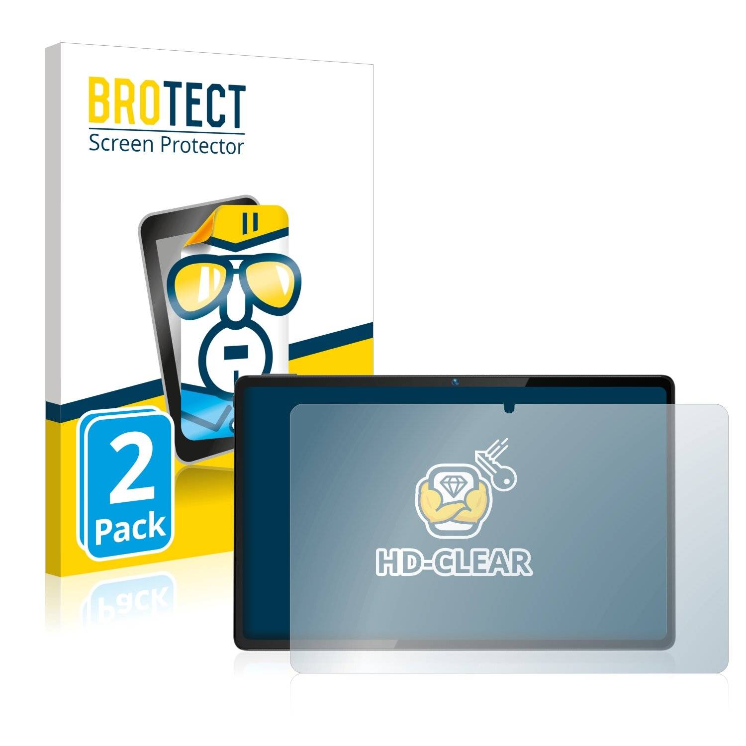 2x BROTECT HD-Clear Displayschutzfolie für BMAX MaxPad