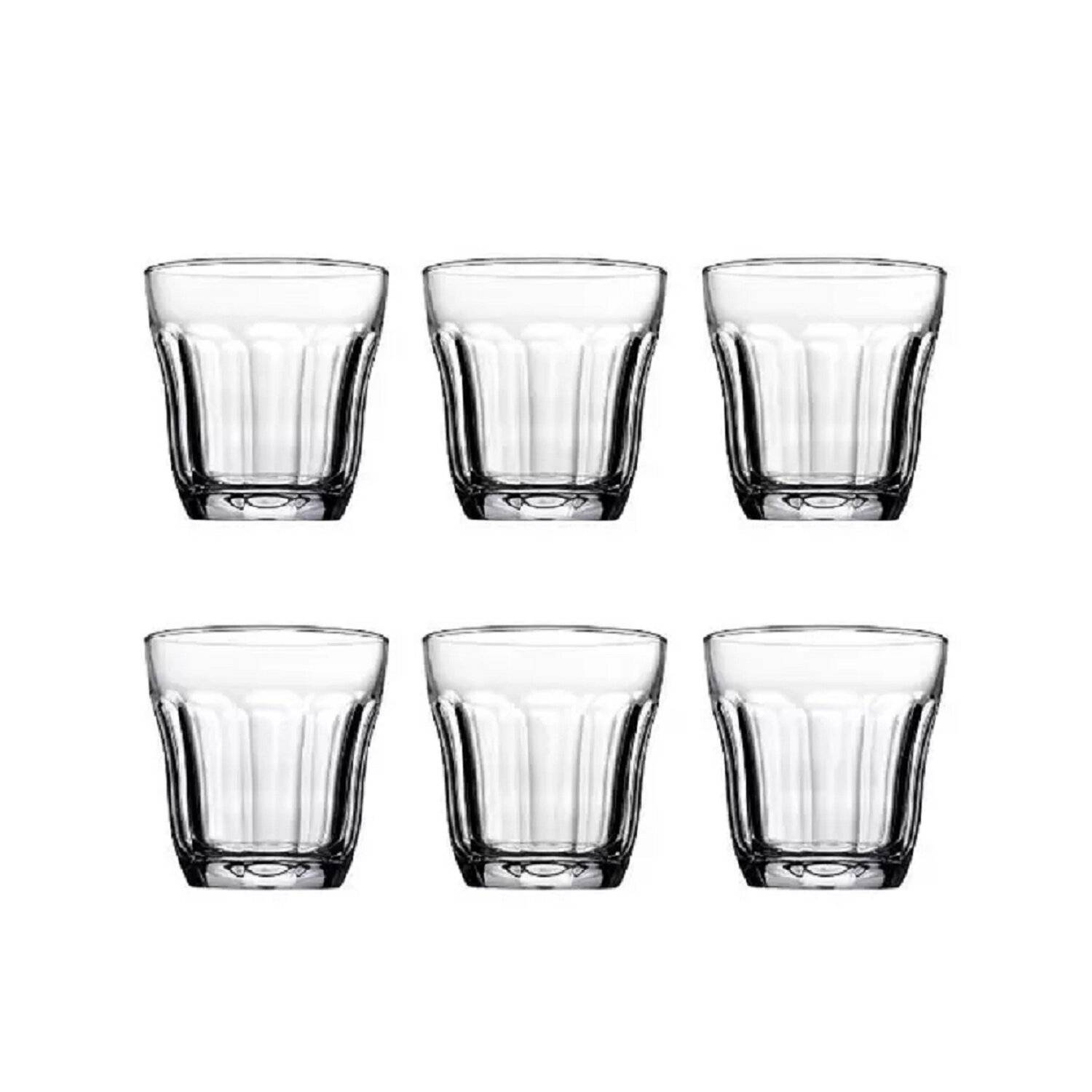 Pasabahce 6-Teilig Likörglas Likör Bardagi Glaskelche Cordial & Likör Extra Mini-Gläser 100ML Transparent