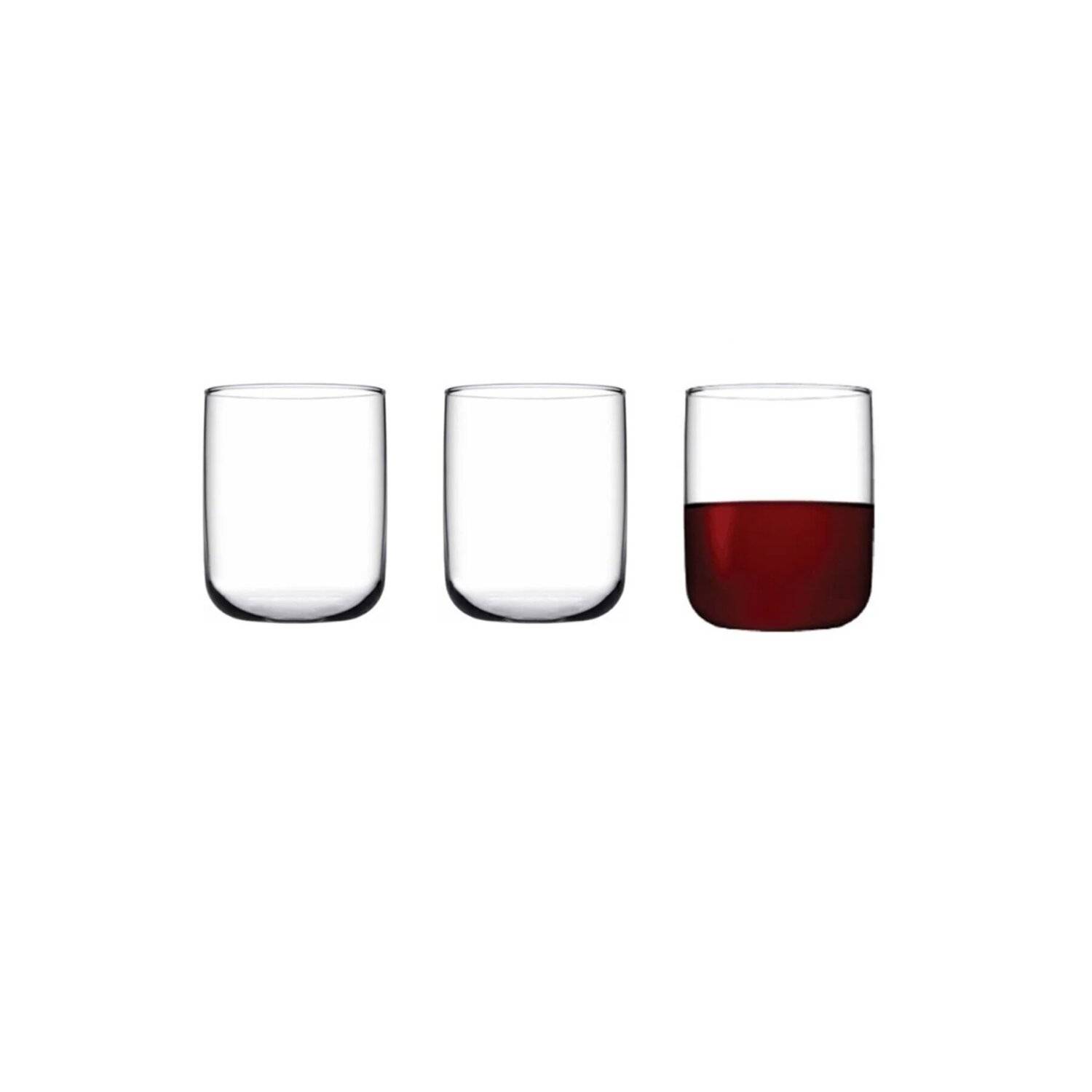 Pasabahce 3-Teilig Iconic Wassergläser Wasser-Gläser Ikonisches Hi-Ball Glas 270 cc