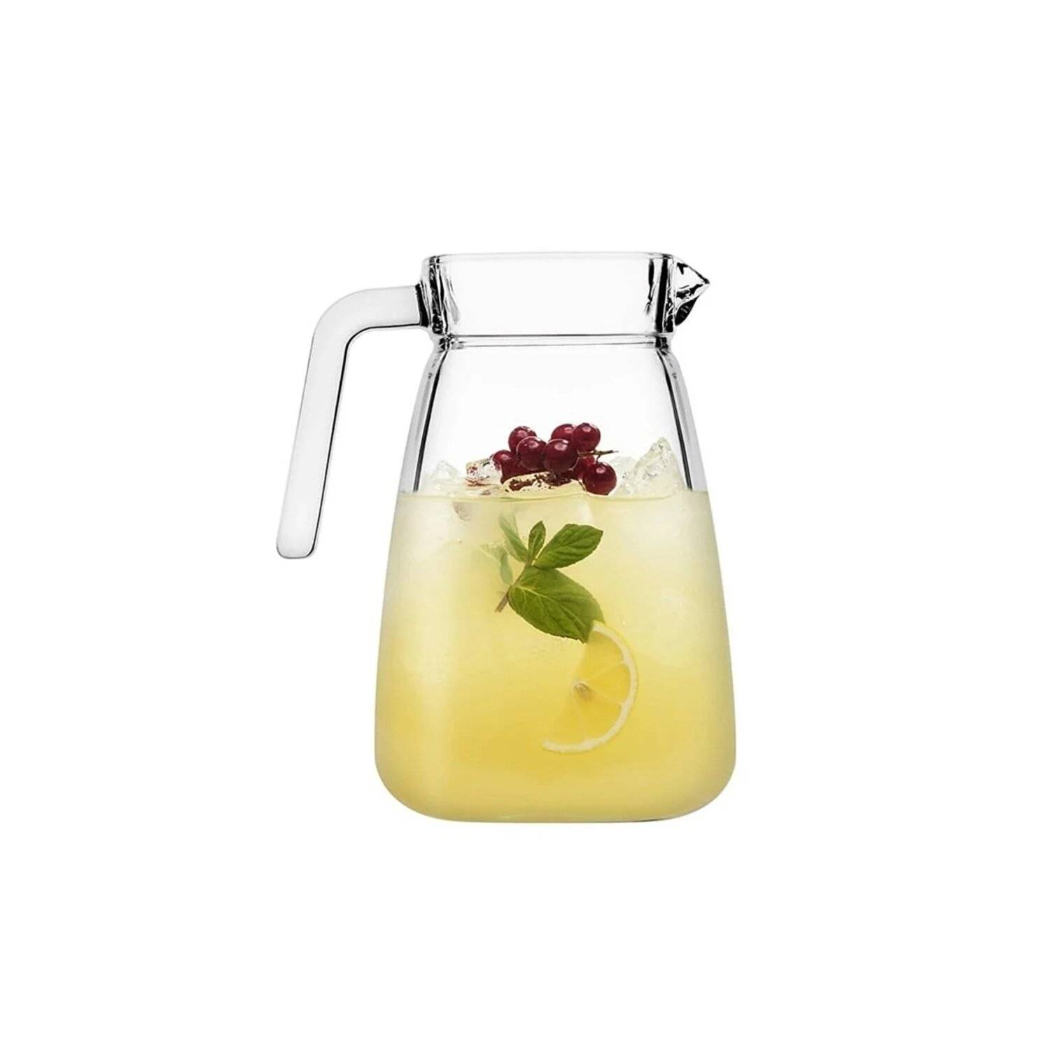 Pasabahce 43028 Krug Kareffe CARRE, 1.8 Liter, Glas, transparent, 1 Stück