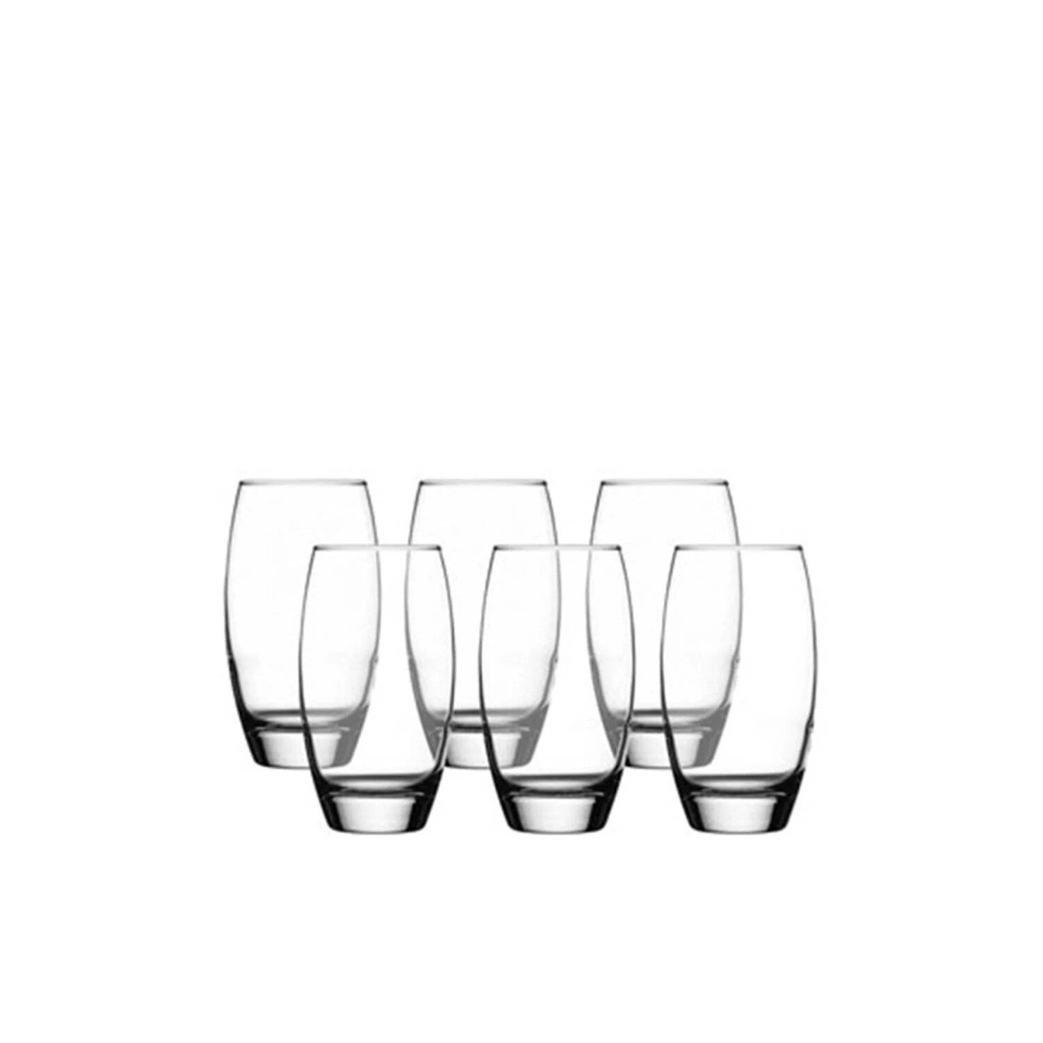 Pasabahce 41020 6er set Barrel Wasserglas 500cc Glasbecher Trinkgläser Scotch Gläser Glas