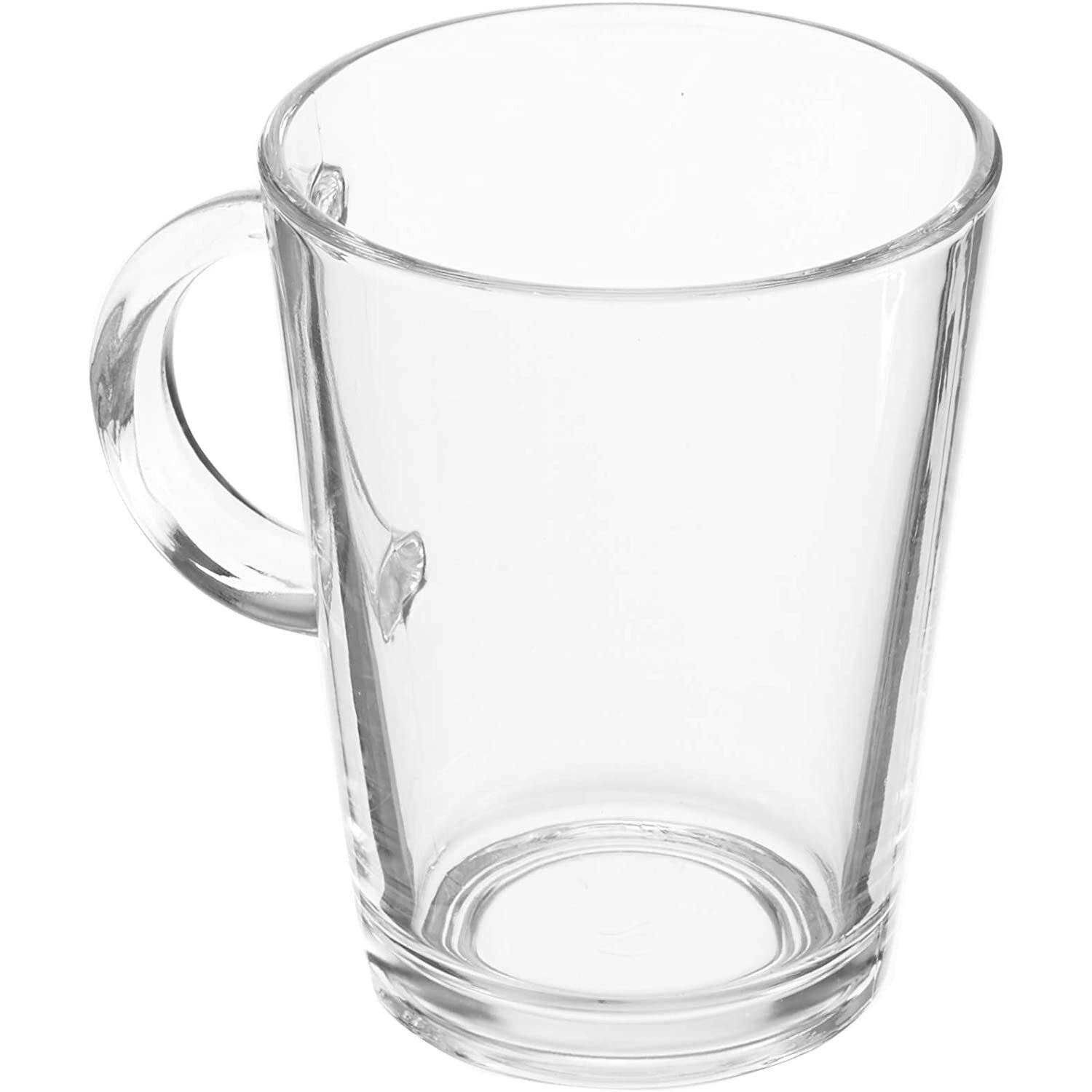 Pasabahce 2er set Wasserglas mit Griff TRIBECA aus Glas, transparent