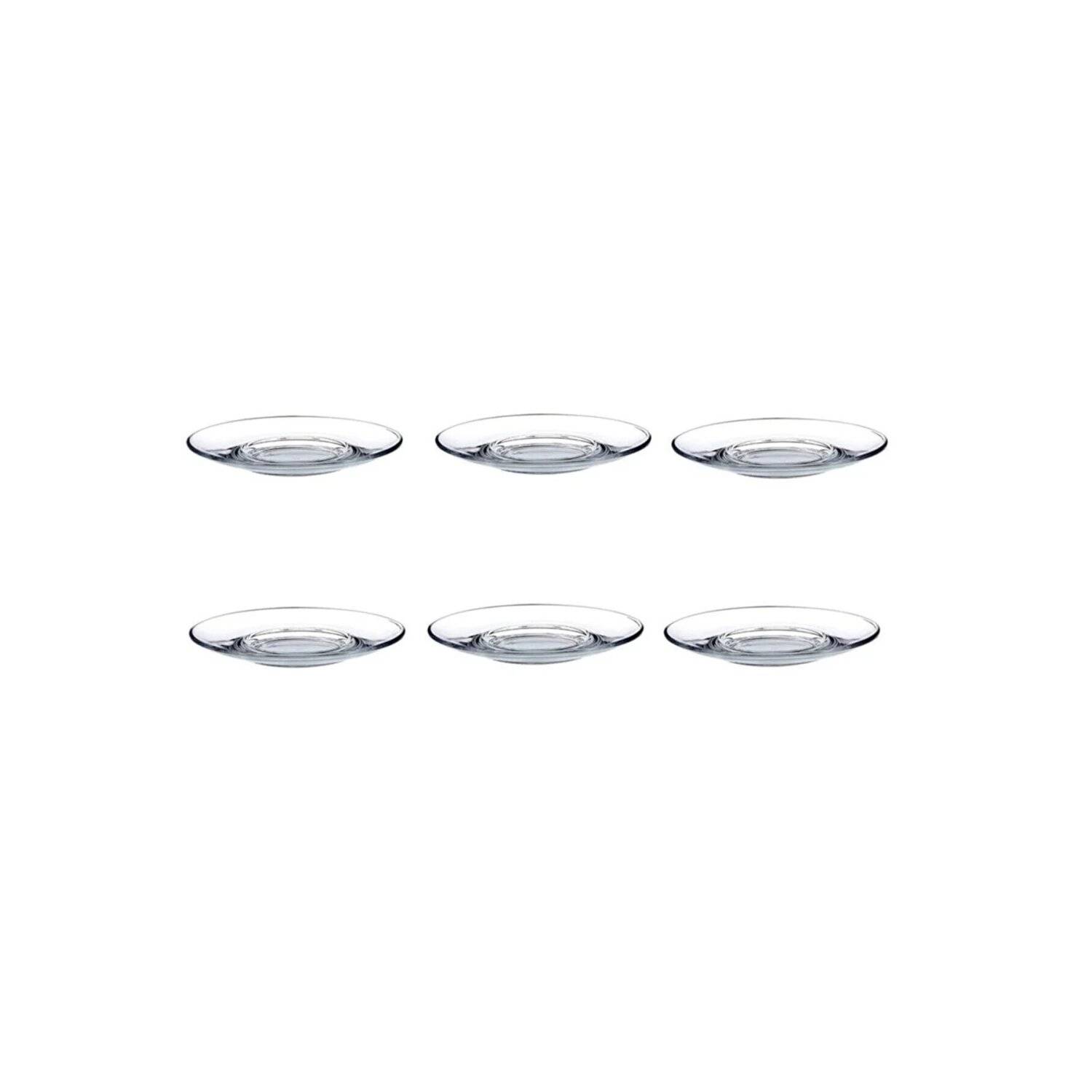 Pasabahce Heybeli Teeteller 6er Unterteller transparent
