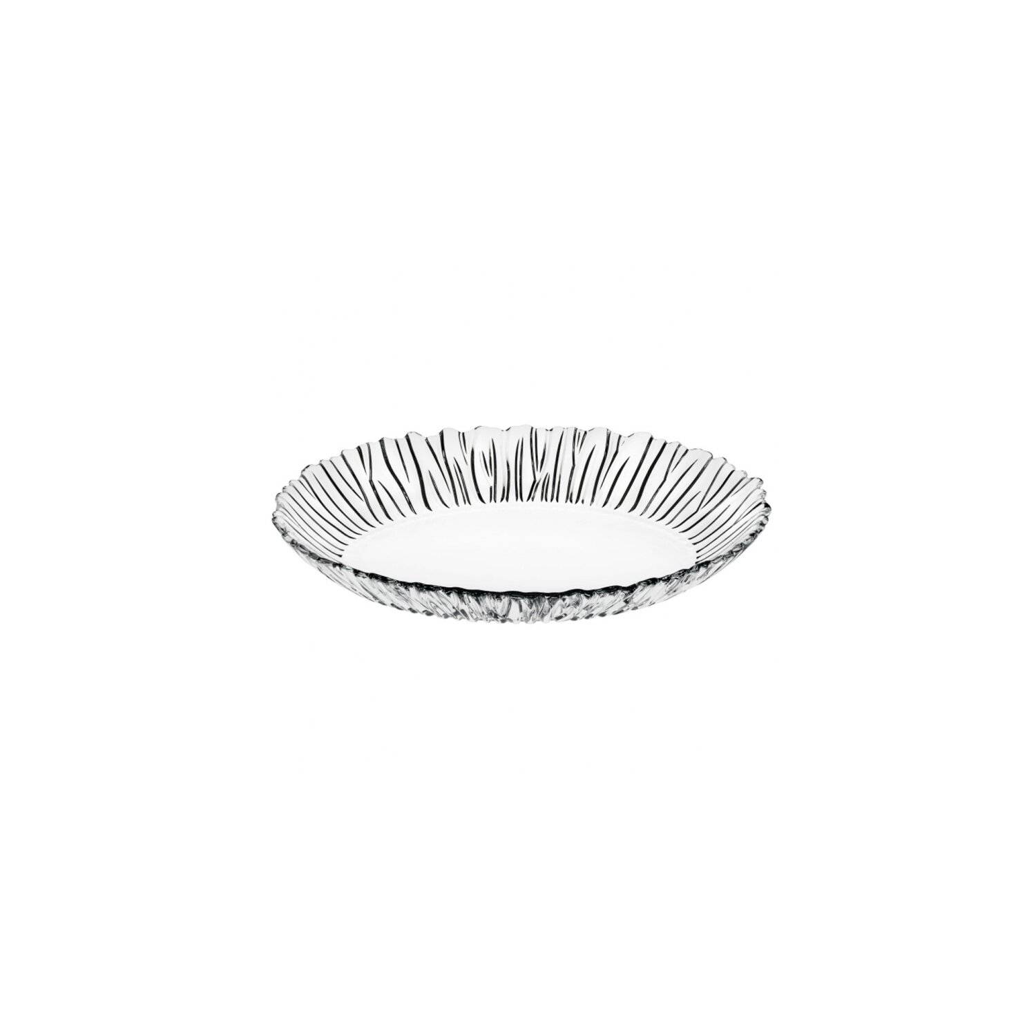 Pasabahce Aurora Ovale Serviceteller Servierplatte 25X20cm aus Glas Teller