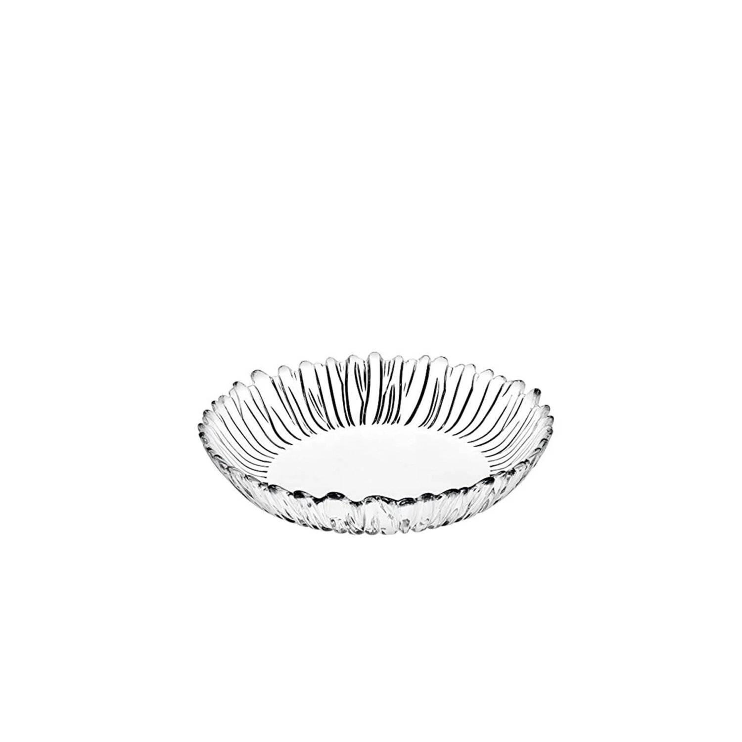 Pasabahce Aurora 6er Serviceteller tief Servierplatte aus Glas Teller