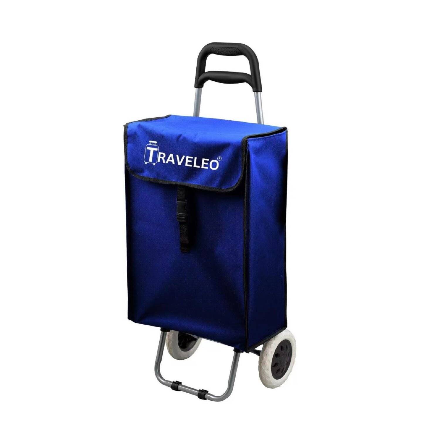 45 L Einkauf Trolley Einkaufswagen Shopping Trolley Tasche Aluminium Stabil Blau
