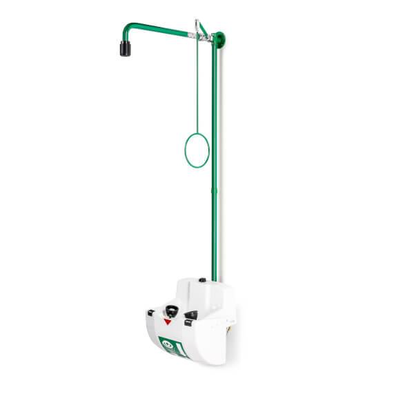 B-Safety ClassicLine Körper-Notdusche mit Augen-/Gesichtsdusche mit Becken und