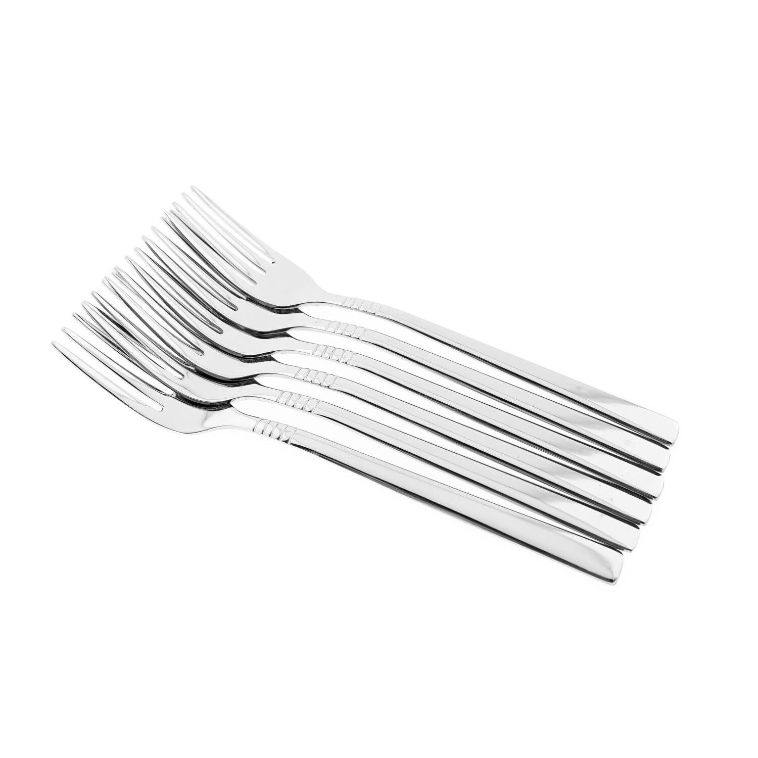 6er Kuchengabel Mulex Elfaso Besteckset Edelstahl 18/0