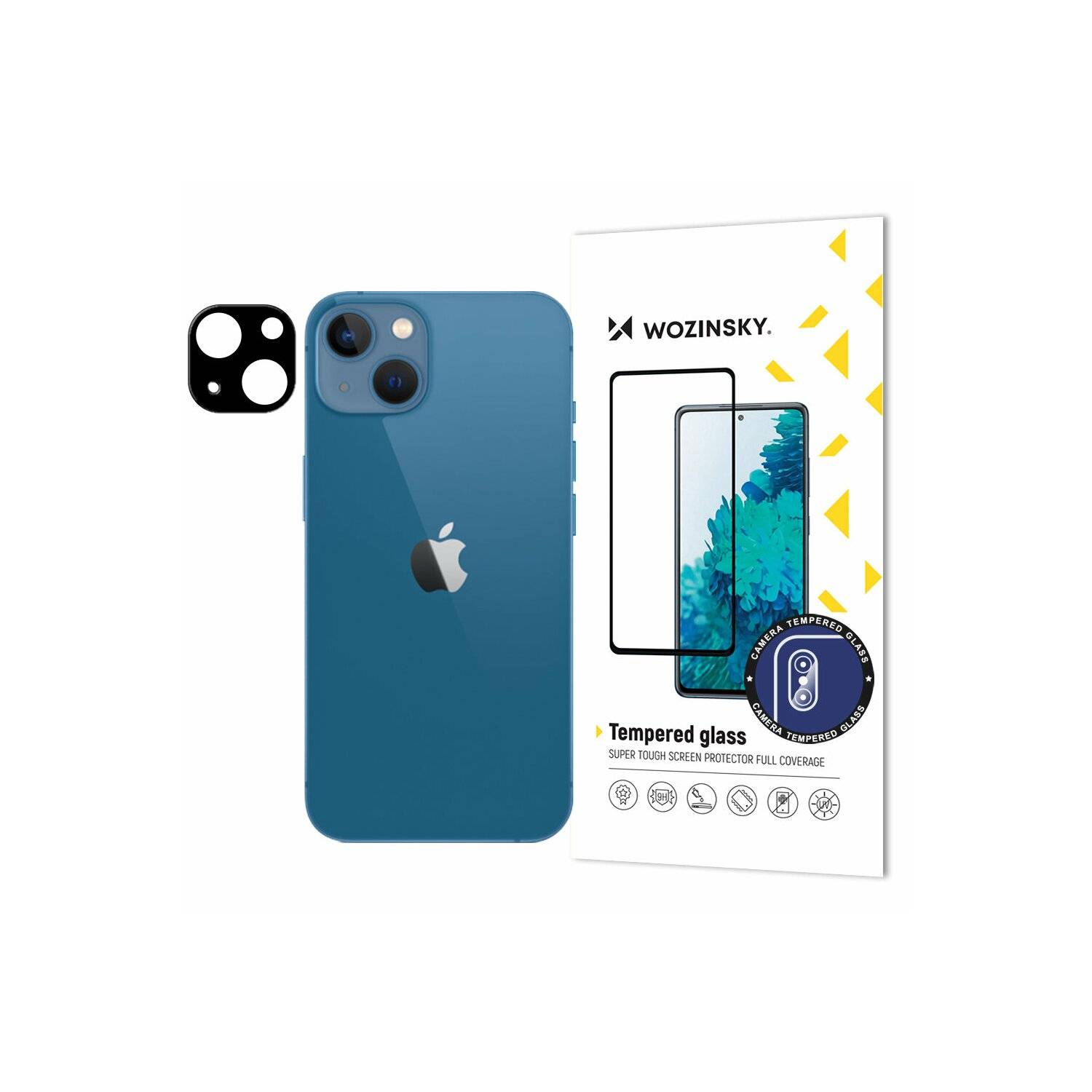 Lens Glas kompatibel mit iPhone 14 / iPhone 14 Plus Hybridglas Kameraglas Linse Schutzglas Kamera