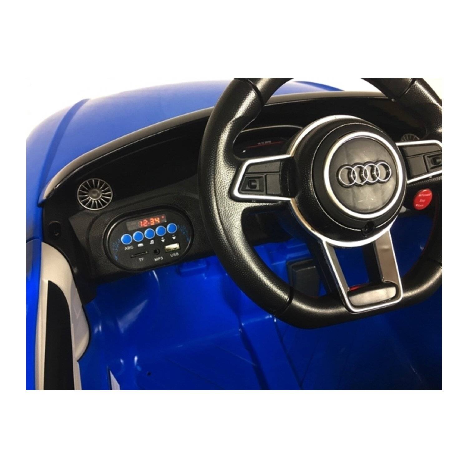 Elektro-Kinderauto Audi TT RS Kinderauto 2x6V4AH MP3 Power Display Weiß