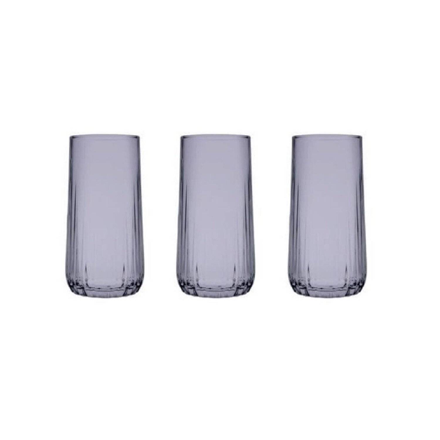 Pasabahce 420695 Nova Trinkglas Su Bardagi 3-teilig 360ML Grau Cocktailgläser Saftglas