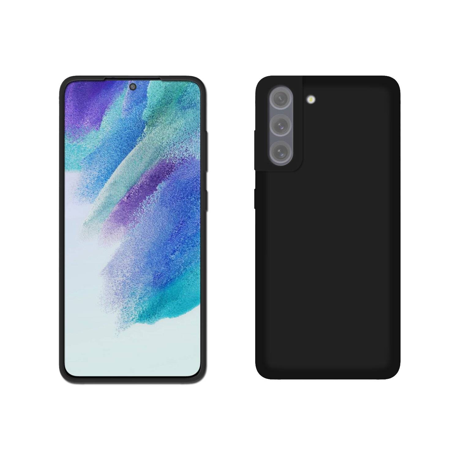 Silikon Hülle Basic kompatibel mit Xiaomi Redmi 12 4G Case TPU Soft Handy Cover Schutz Matt-Schwarz