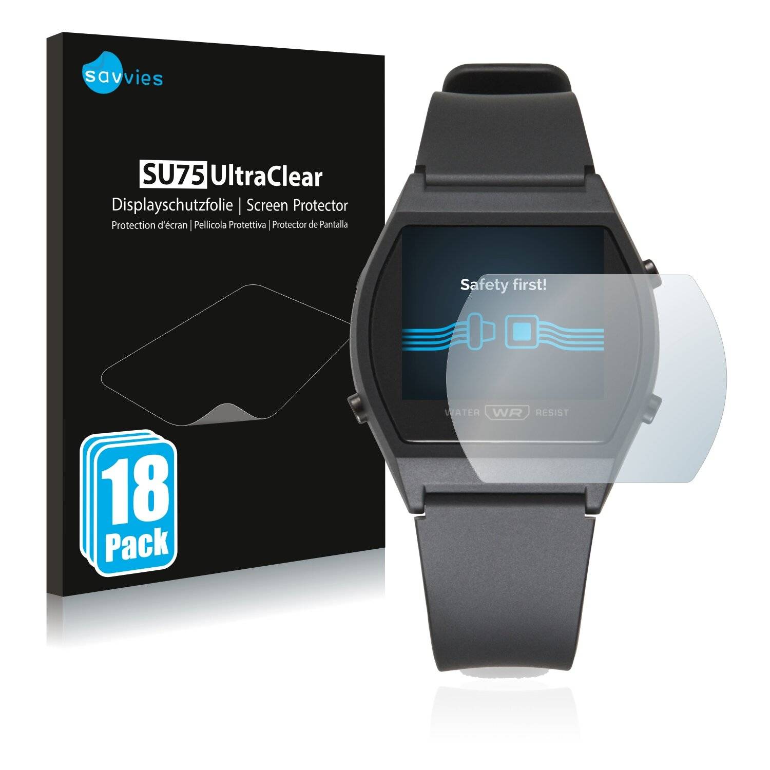 18x Savvies SU75 Displayschutzfolie für Casio