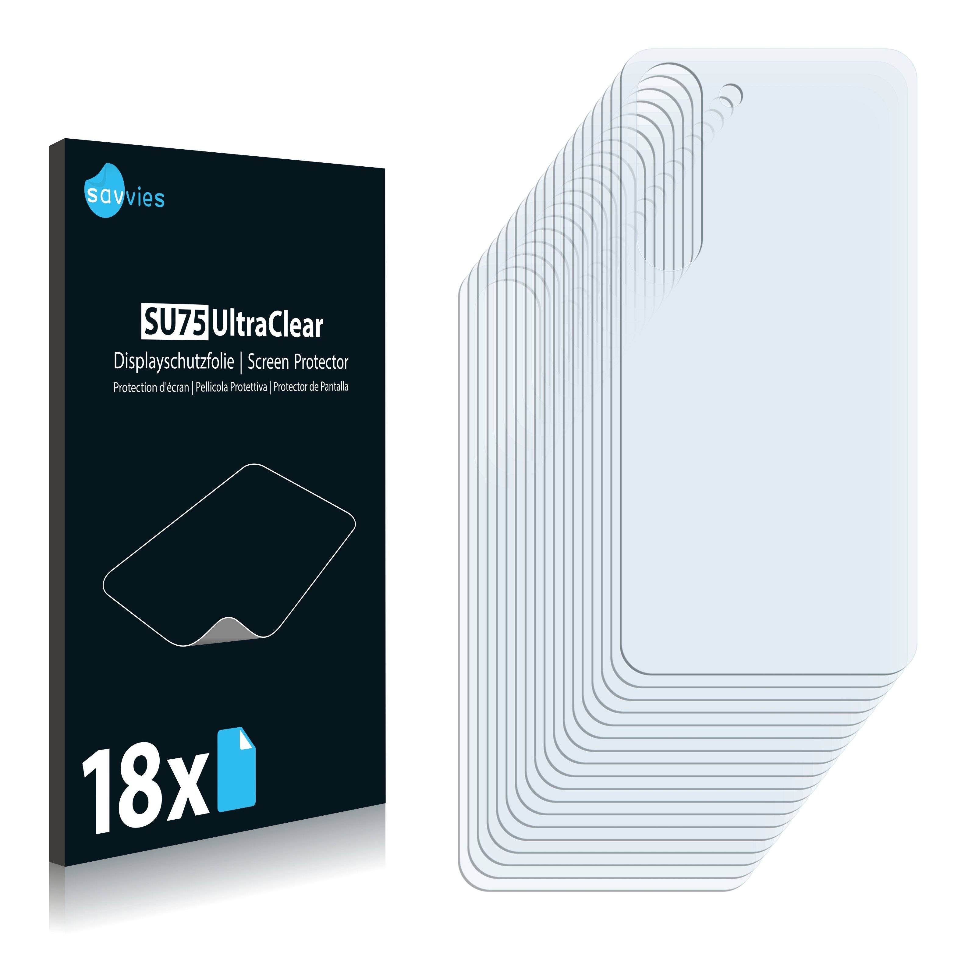18x Savvies SU75 Displayschutzfolie für Samsung Galaxy S23