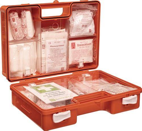 Erste Hilfe Koffer DIN 13157-2021 B310xH210xT130ca.mm orange B-SAFETY