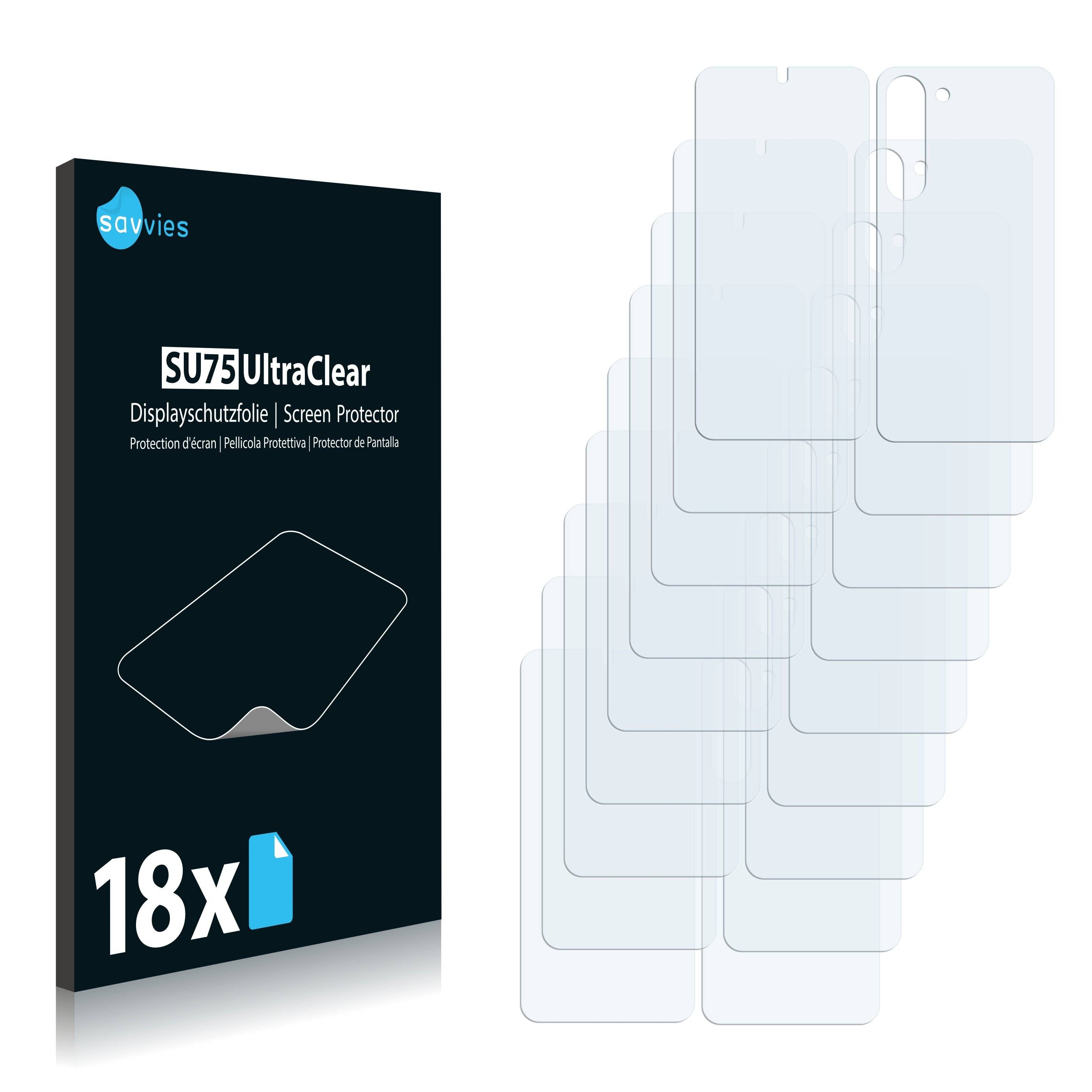 18x Savvies SU75 Displayschutzfolie für Samsung Galaxy S23
