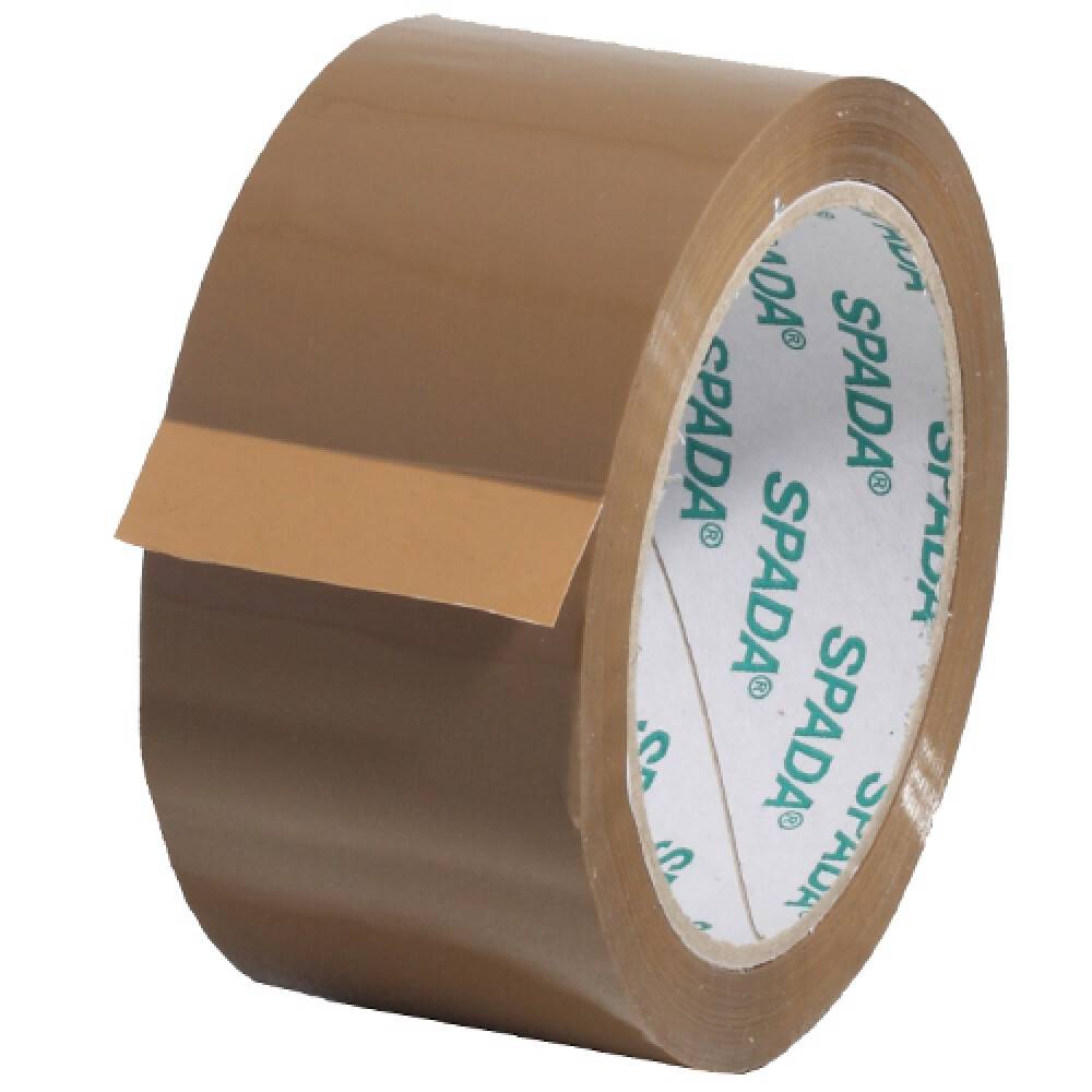 Original SPADA Selbstklebendes Klebeband 50mm x 60m Braun AC28