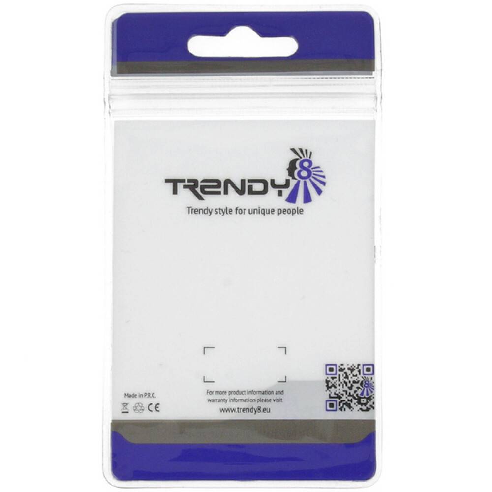 Original Trendy8 Große Blistertasche mit Reißverschluss 215x120mm Verpackung
