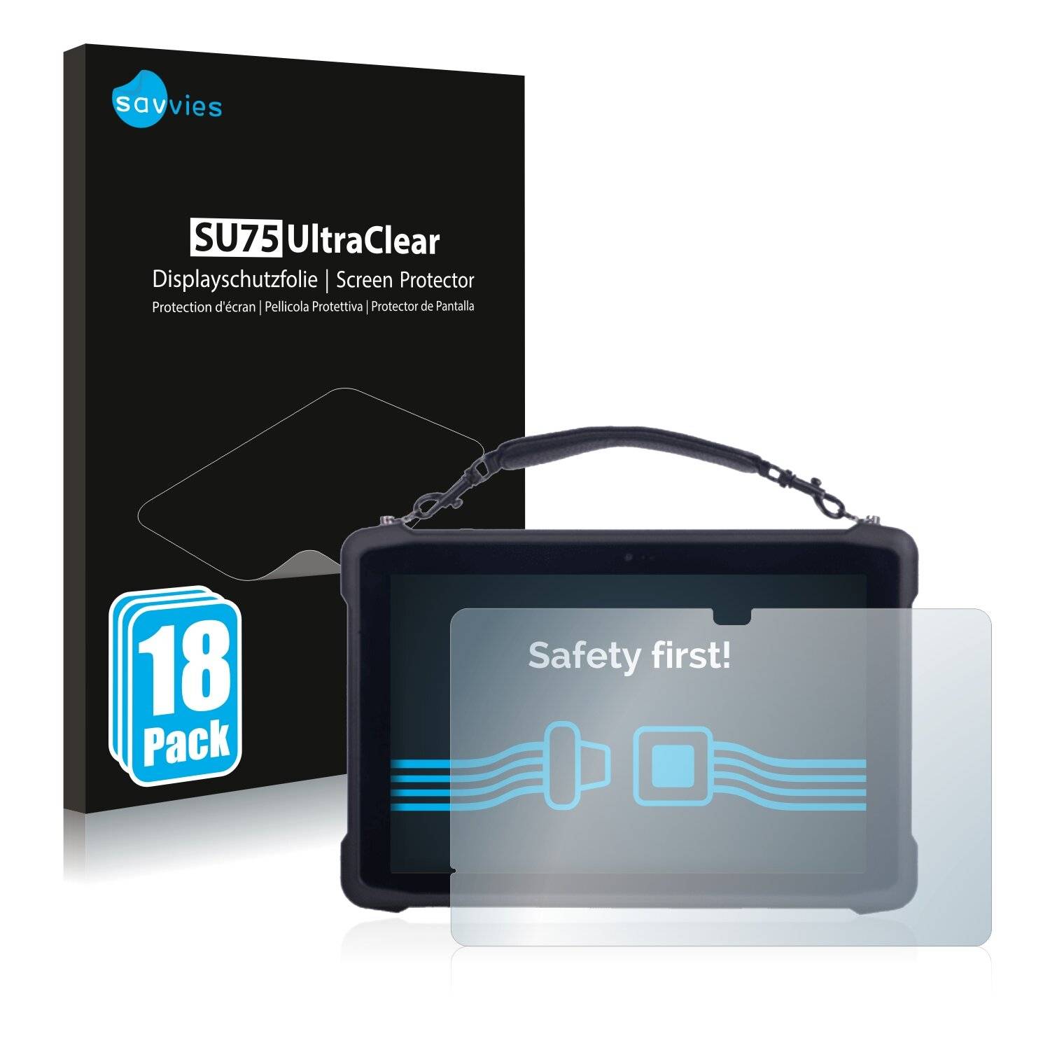18x Savvies SU75 Displayschutzfolie für BCX ELITE RANGE HSW8 TOUGH