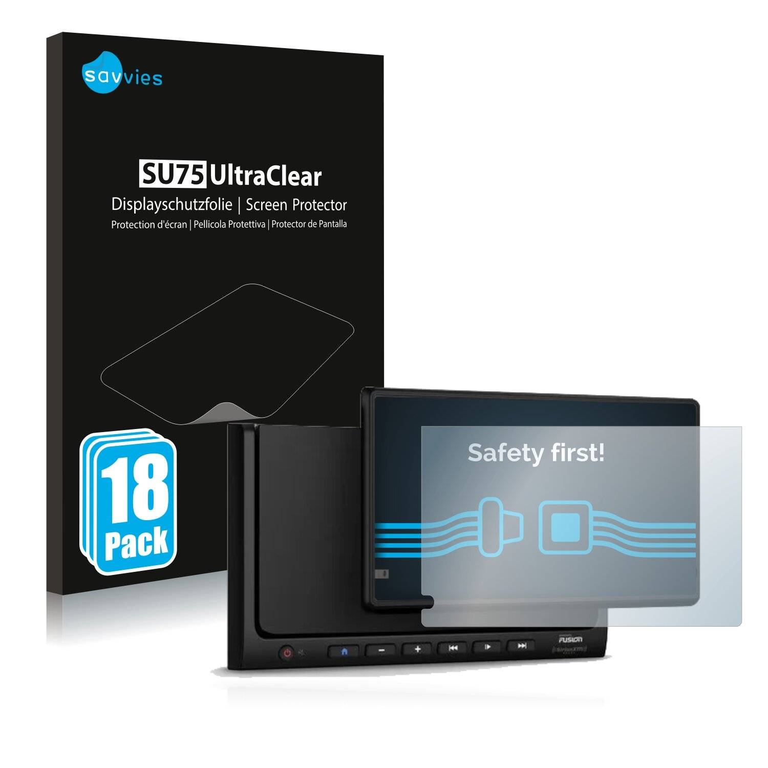 18x Savvies SU75 Displayschutzfolie für Garmin