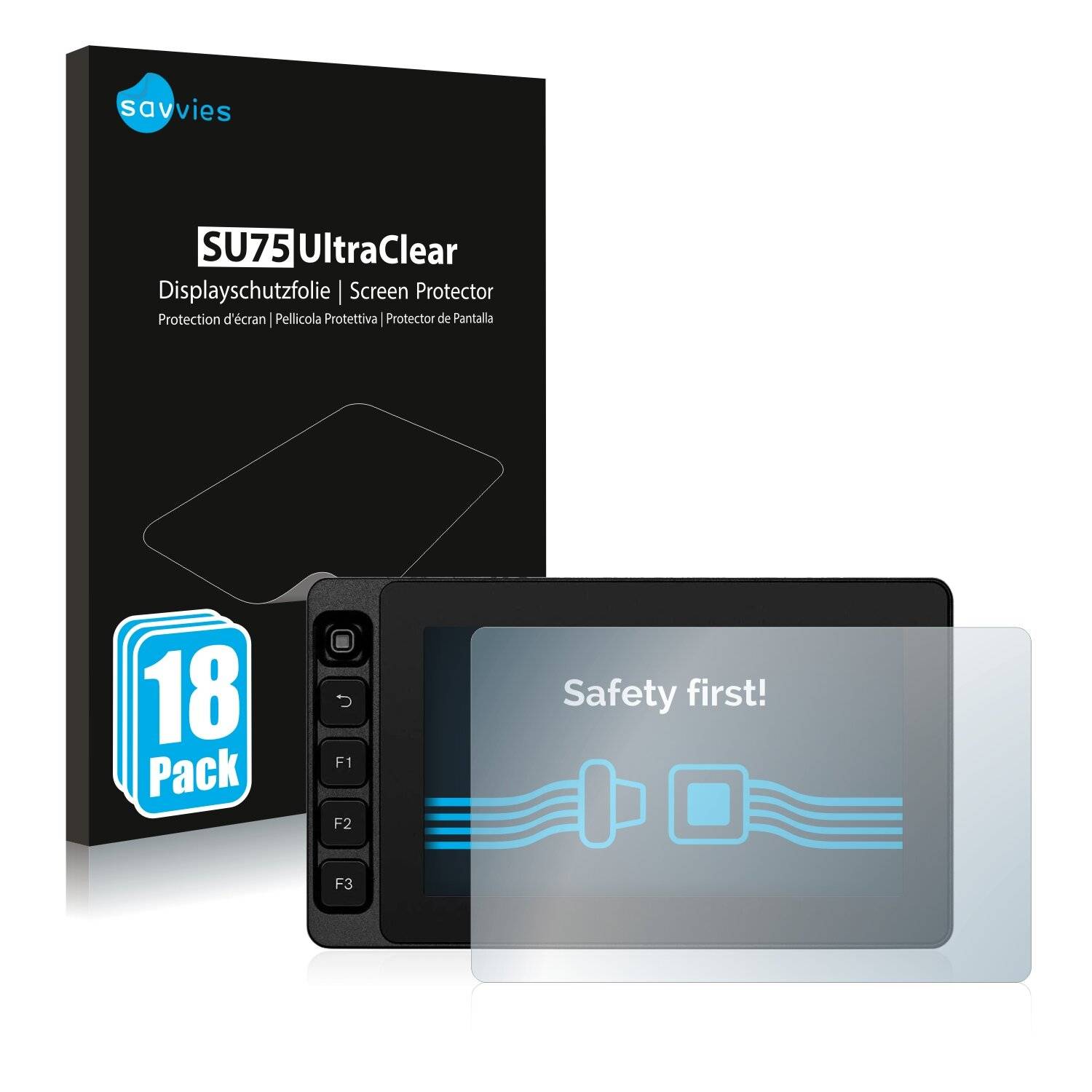18x Savvies SU75 Displayschutzfolie für SmallHD Ultra