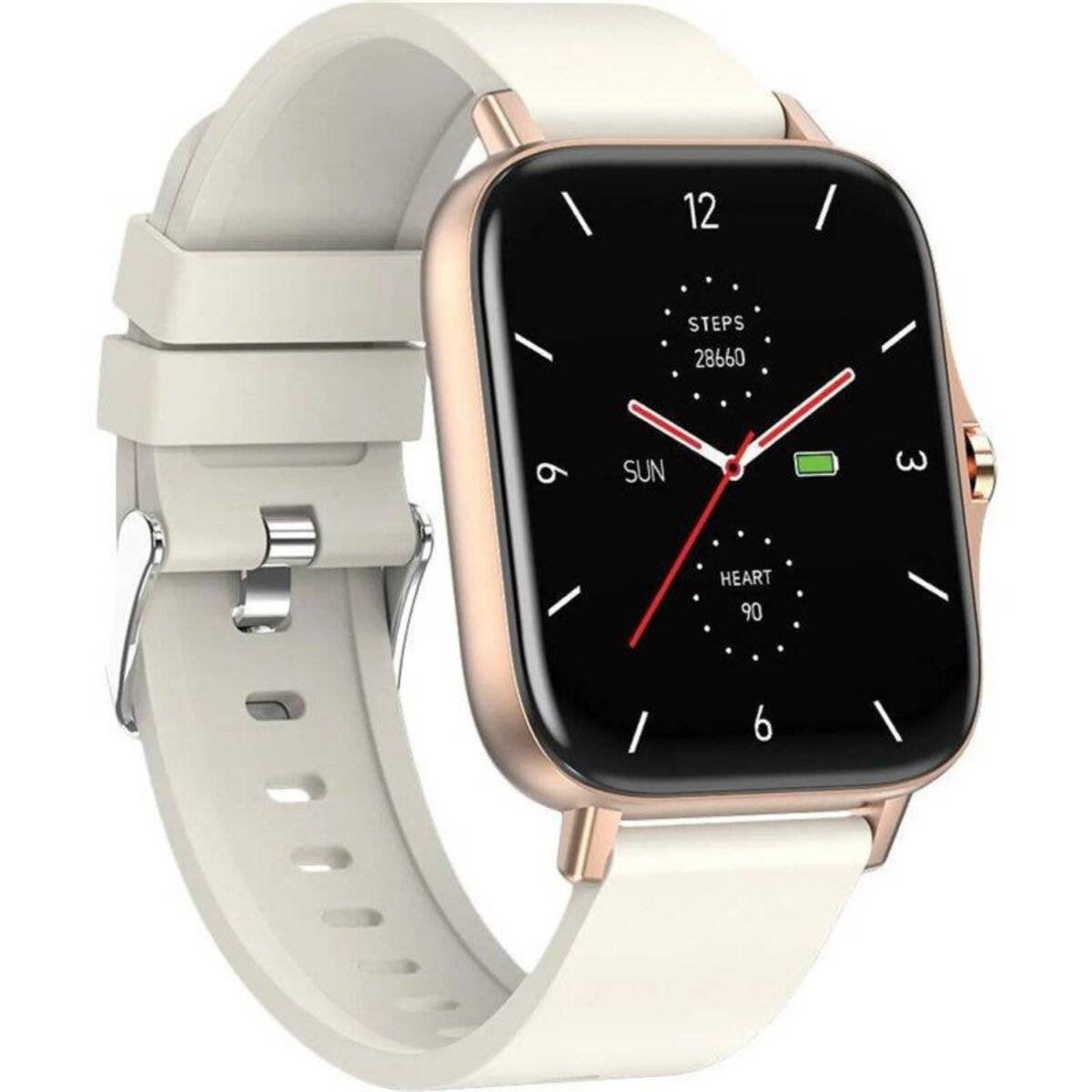 Maxcom FW55 Aurum Pro Gold Elegante Smartwatch mit 1,7 Zoll Display und umfassenden Gesundheitsfunktionen