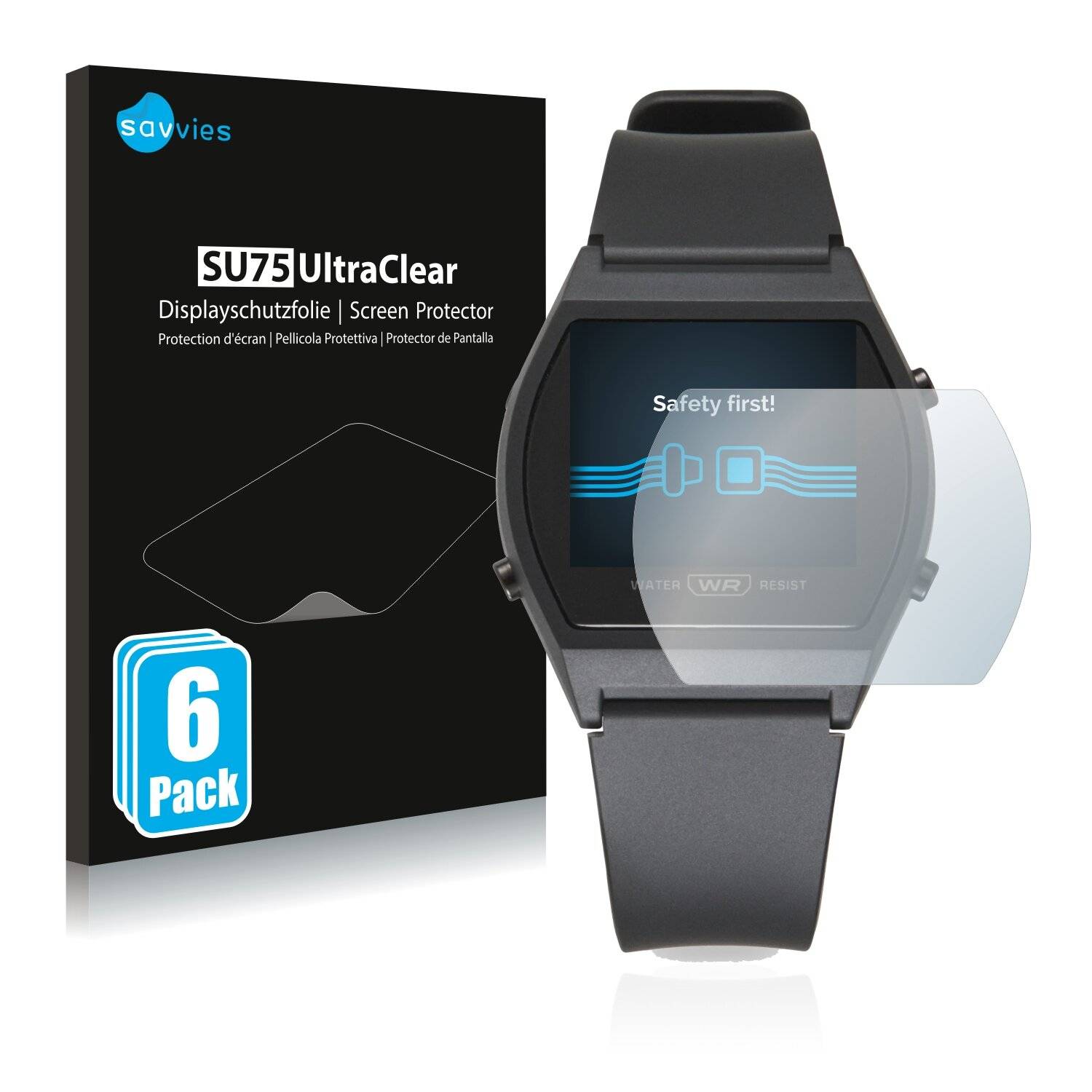 6x Savvies SU75 Displayschutzfolie für Casio