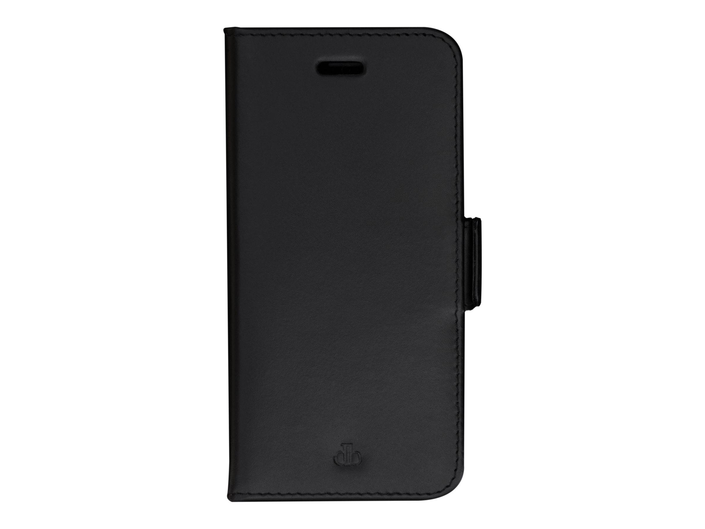 dbramante1928 Copenhagen - Flip-Hülle für Mobiltelefongenarbtes Leder - Schwarz