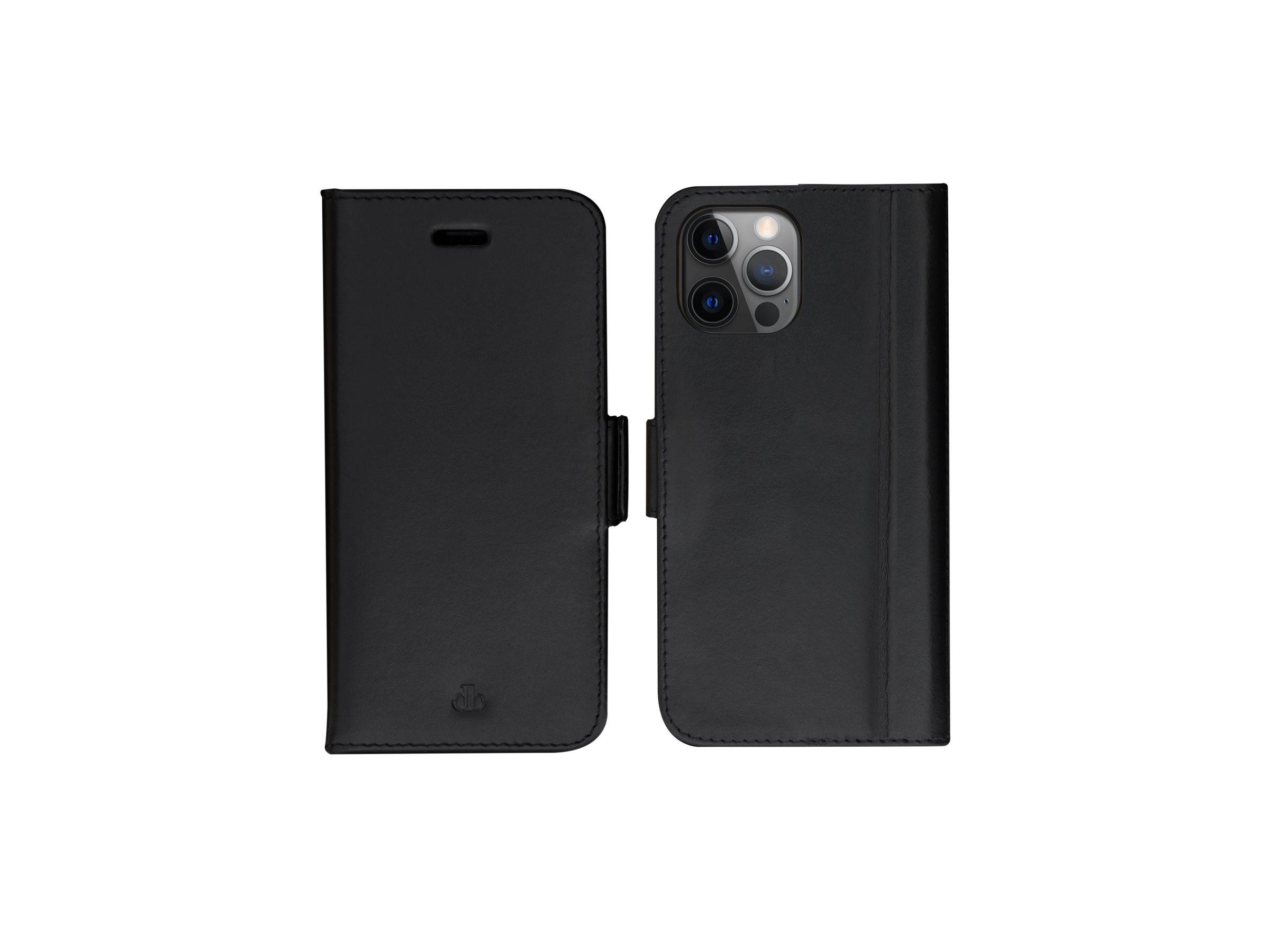 dbramante1928 Copenhagen - Flip-Hülle für Mobiltelefongenarbtes Leder - Schwarz