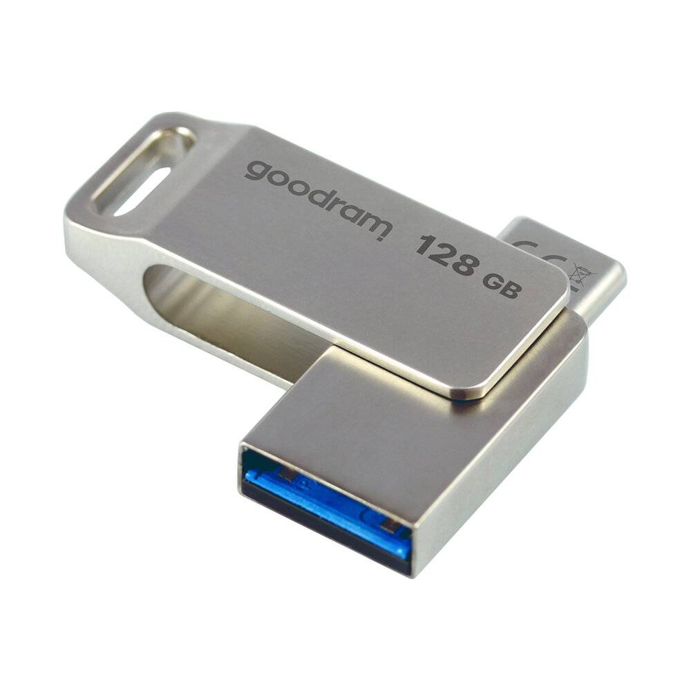 Flash-Laufwerk 128 GB USB 3.2 Gen 1 / C OTG ODA3 Goodram – Silber