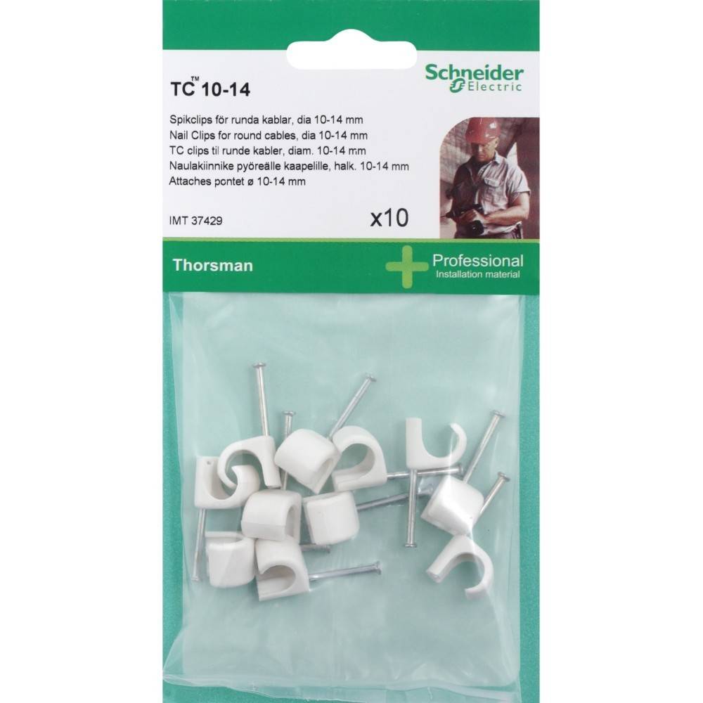 10 Stk. Schneider Electric Nagelschelle IMT37429