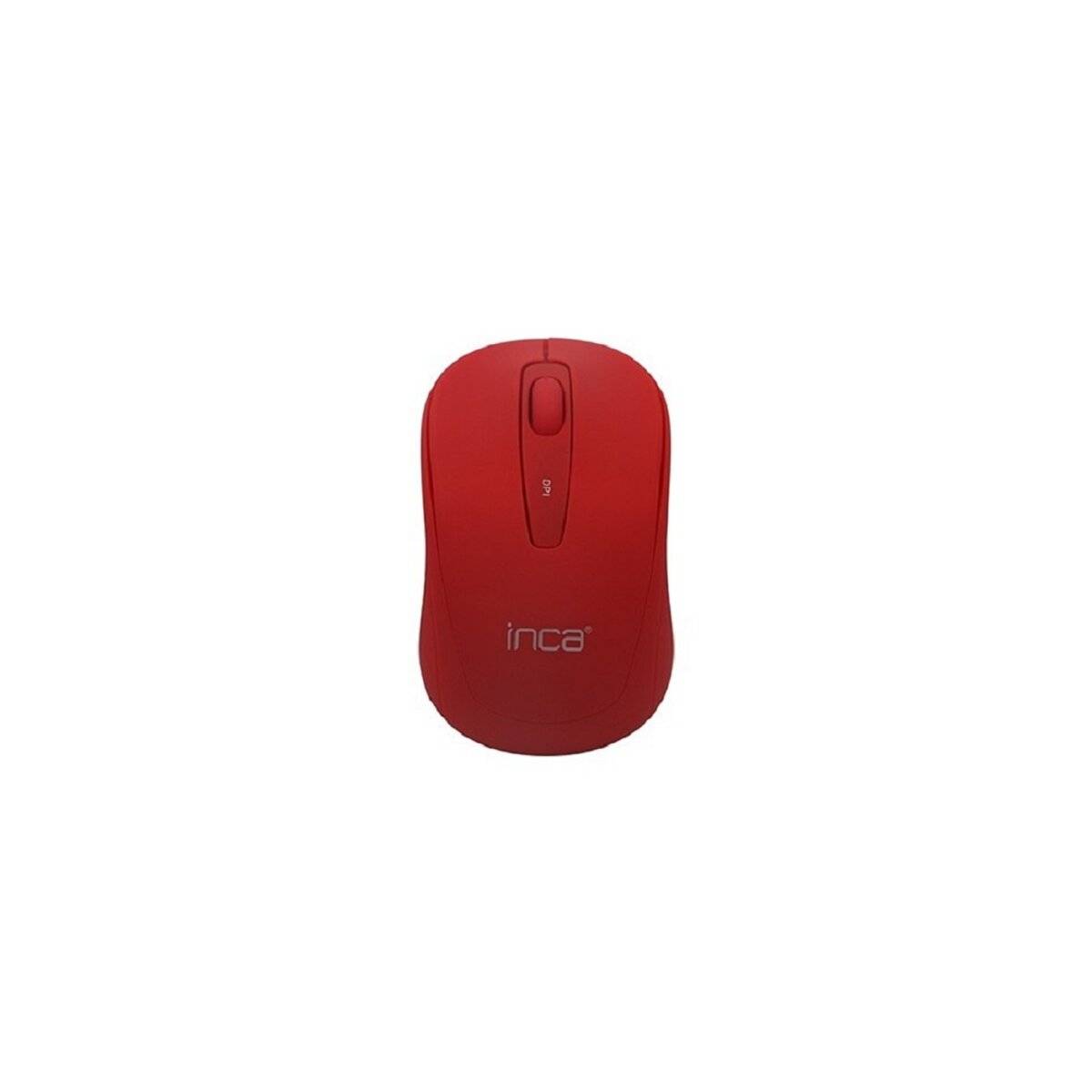 Inca IWM-331RK Maus kabellos Bluetooth Optisch 1600 DPI Wireless Funkmaus Rot