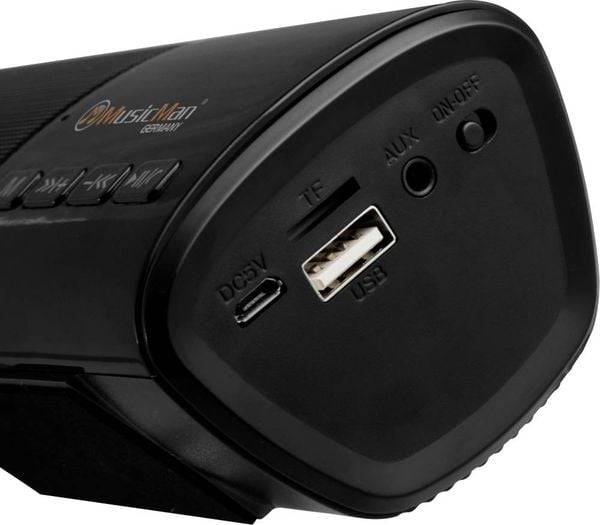 Music Man BT-X54 Soundbar, Mobiler Lautsprecher Schwarz Bluetooth®, USB