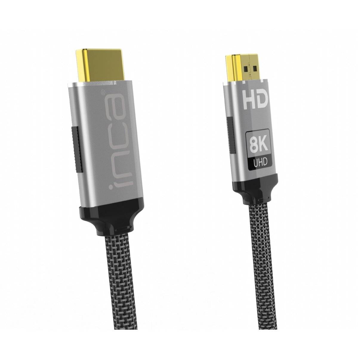 INCA HDMI-Kabel2.1 8K 48Gbit/s 7680x4320@120Hz 1.50m gr retail Multimedia-Technik HDMI-Kabel