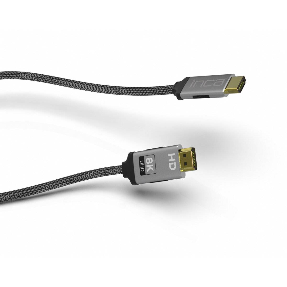 Inca IHM-15T HDMI Kabel: 8K High Definition Bildübertragung, Goldspitzen, geflochtene Außenhülle 1,5 Meter