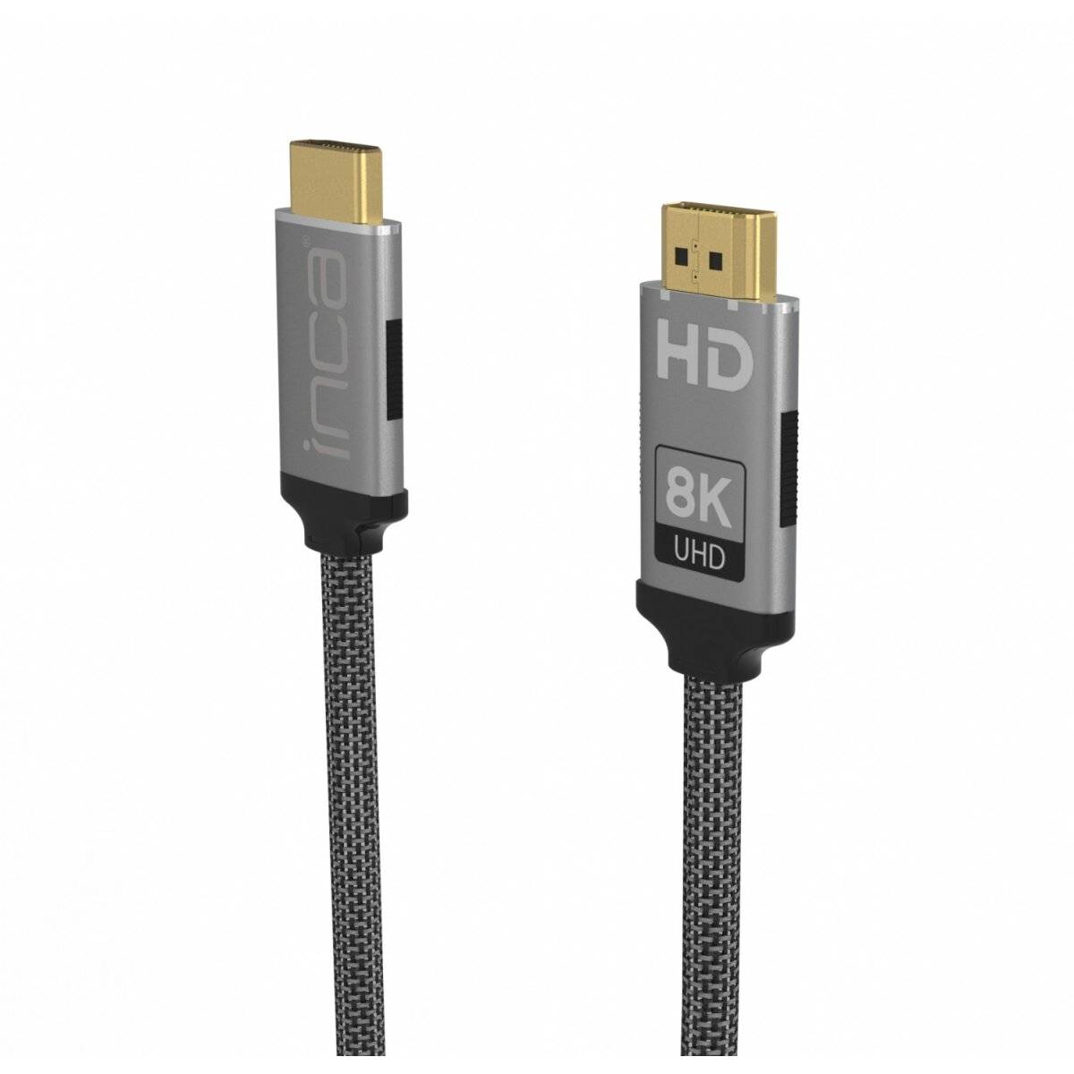 Inca IHM-15T HDMI Kabel: 8K High Definition Bildübertragung, Goldspitzen, geflochtene Außenhülle 1,5 Meter