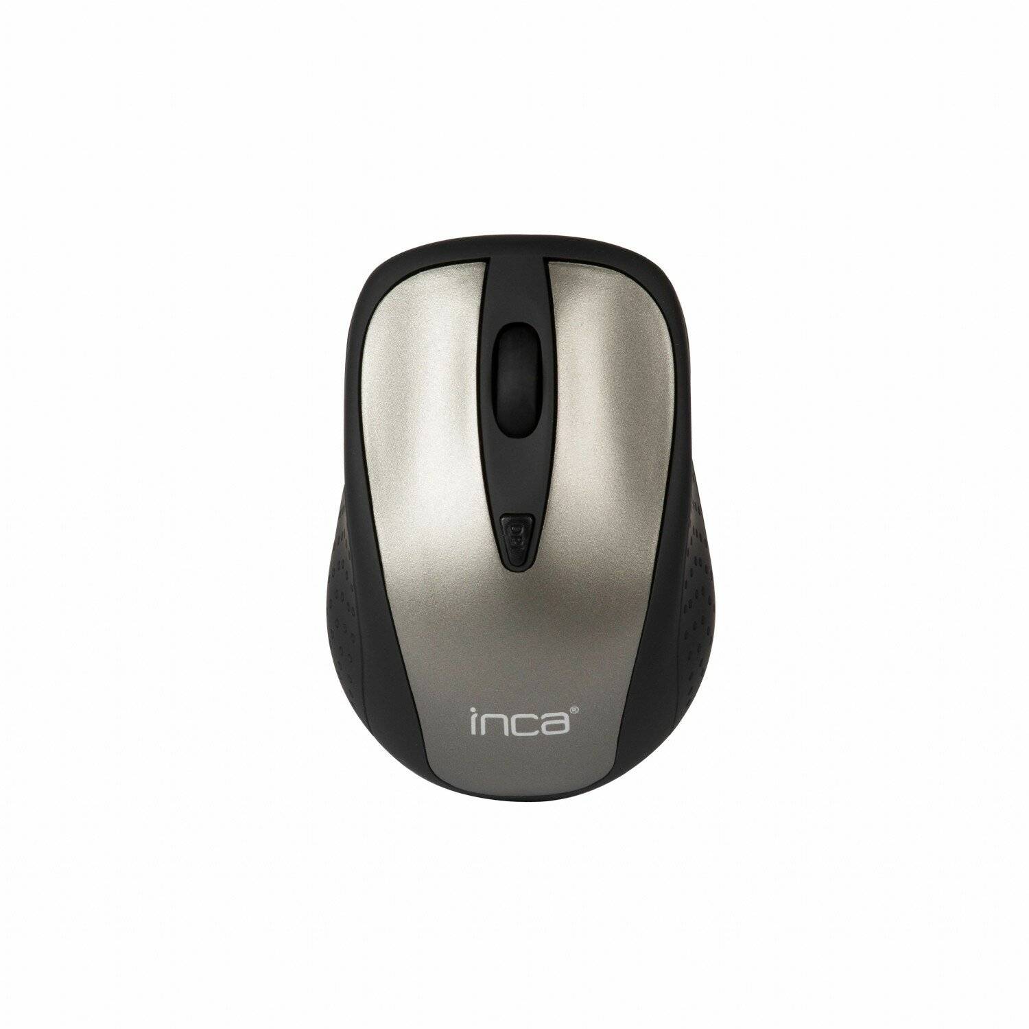Inca IWM-201R-G Maus kabellos Bluetooth Optisch 1600 DPI Wireless Funkmaus Plug and Play Grau