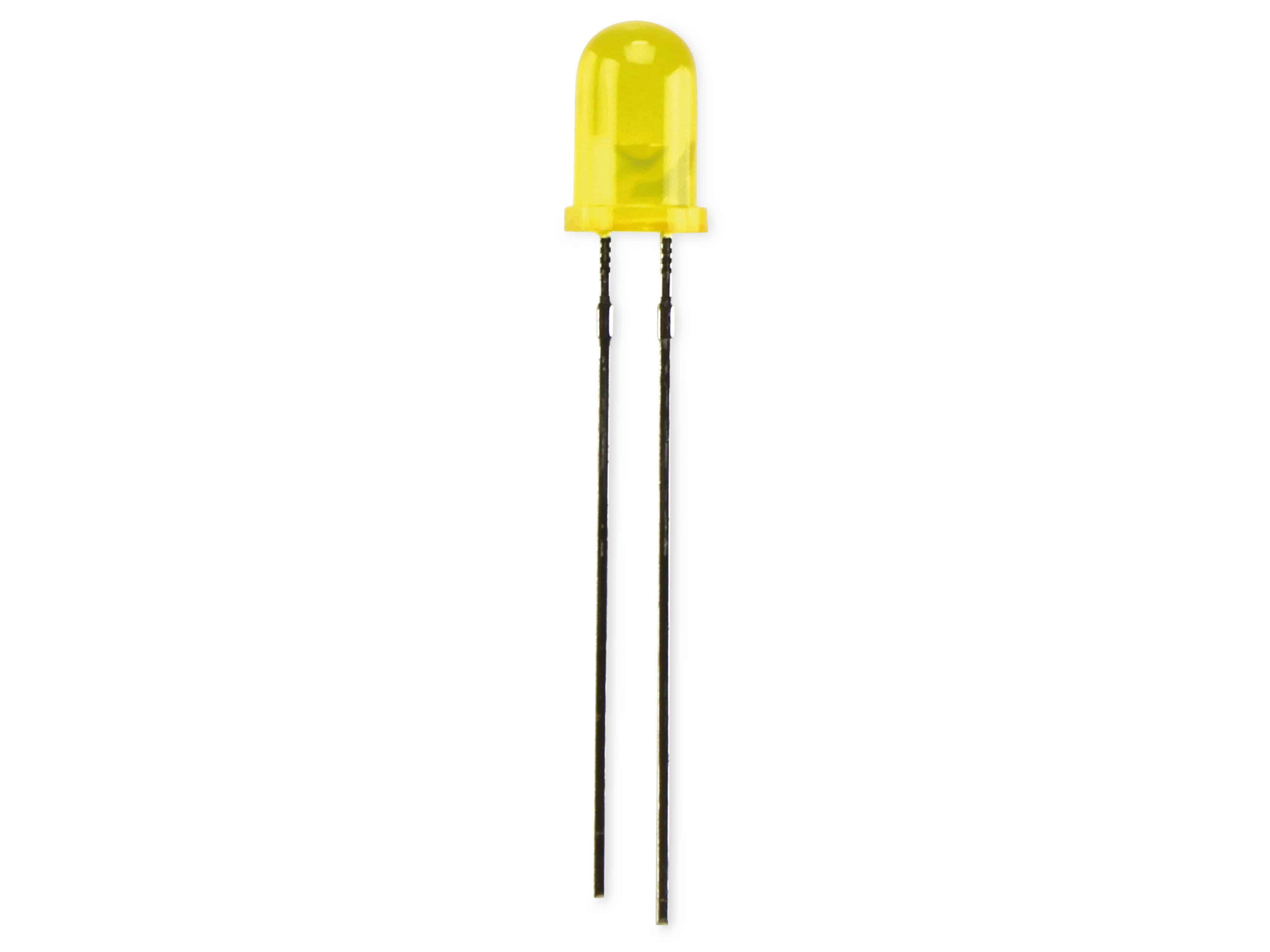 KINGBRIGHT LED, L-7113YD, Gelb, 5 mm (T-1 3/4), 588 nm, 25 mcd, 30 °, Rund