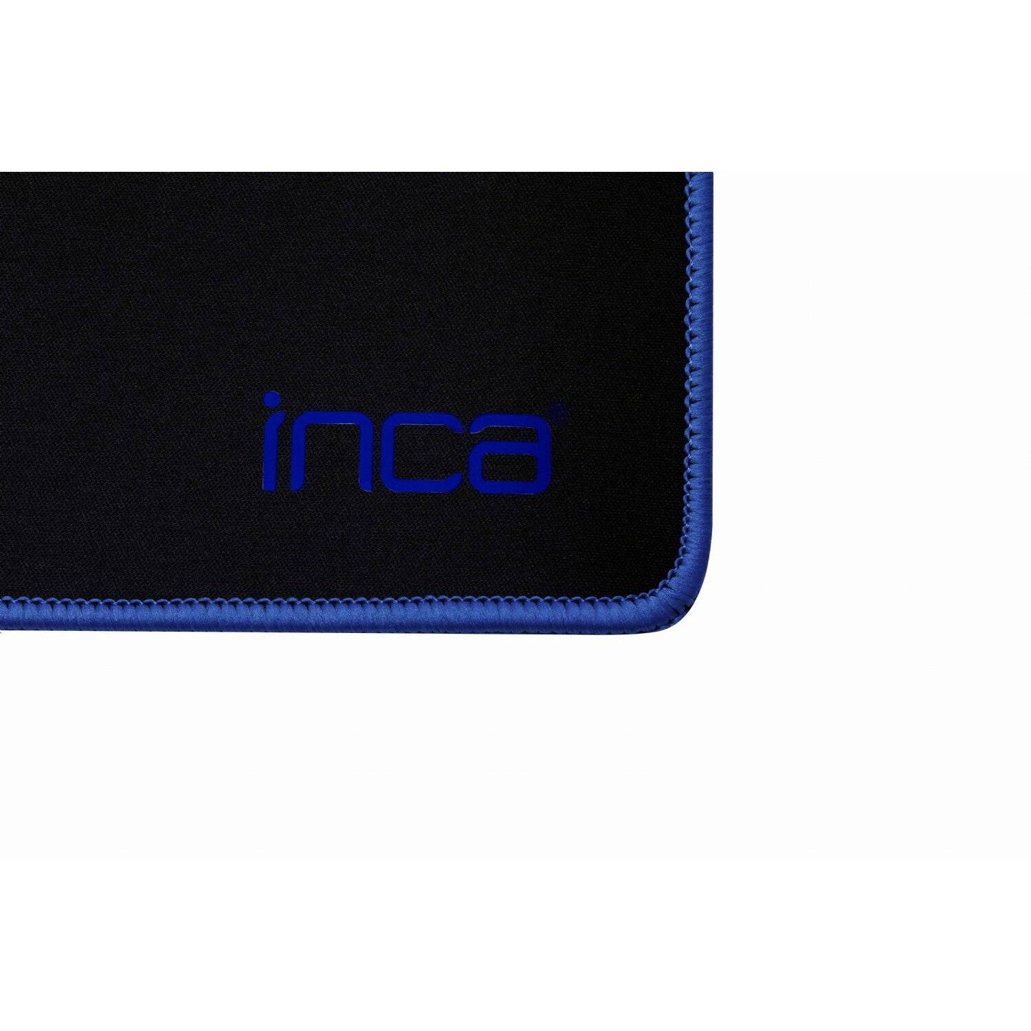INCA Mauspad 900 x 400 x 3 mm, breiter Einsatzbereich, Speed Surface, haltbare rutschfeste Gummisohle Blau