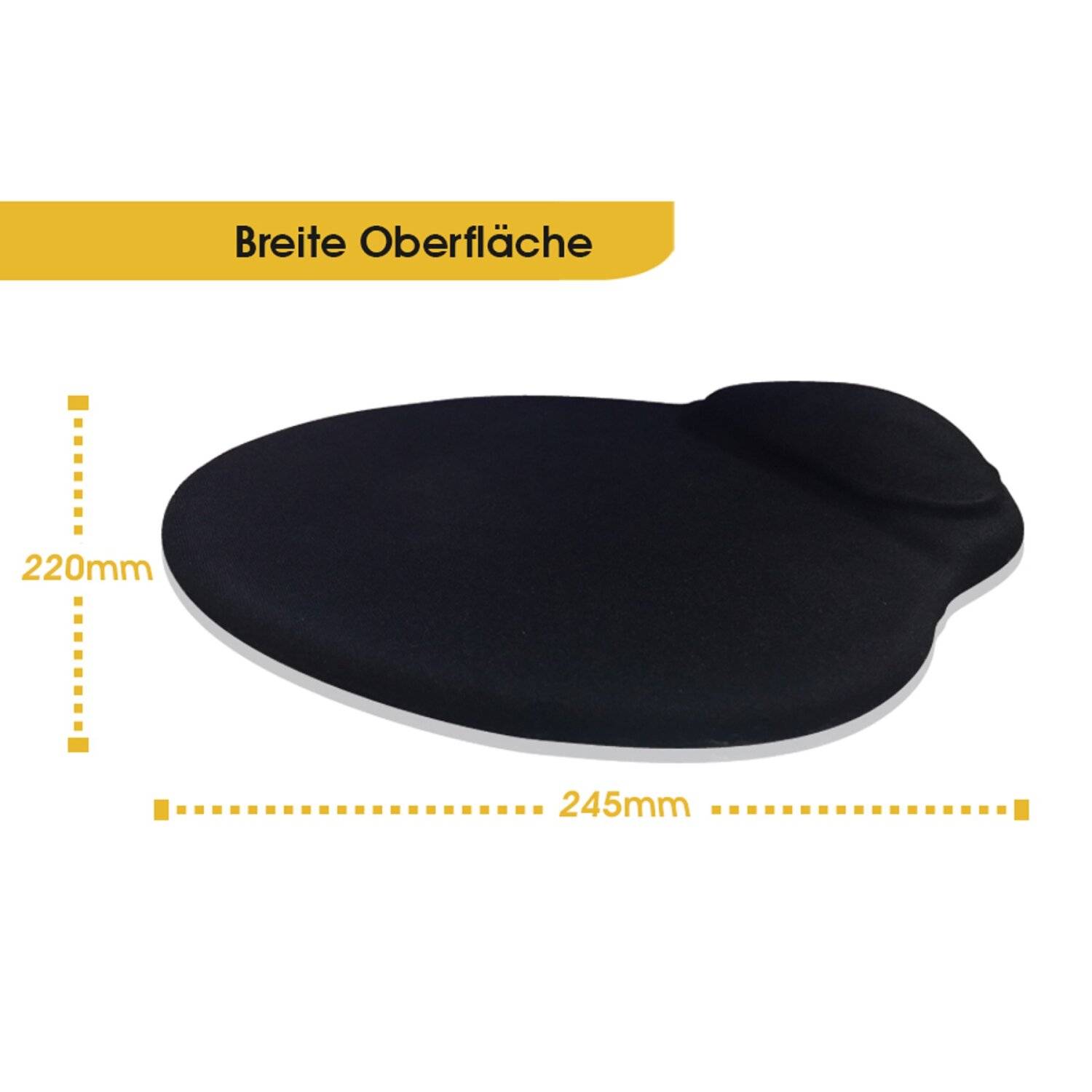 INCA IMPS-008 Mauspad mit Handauflage, breiter Einsatzbereich, rutschfest, ergonomisch und flexibel Blau